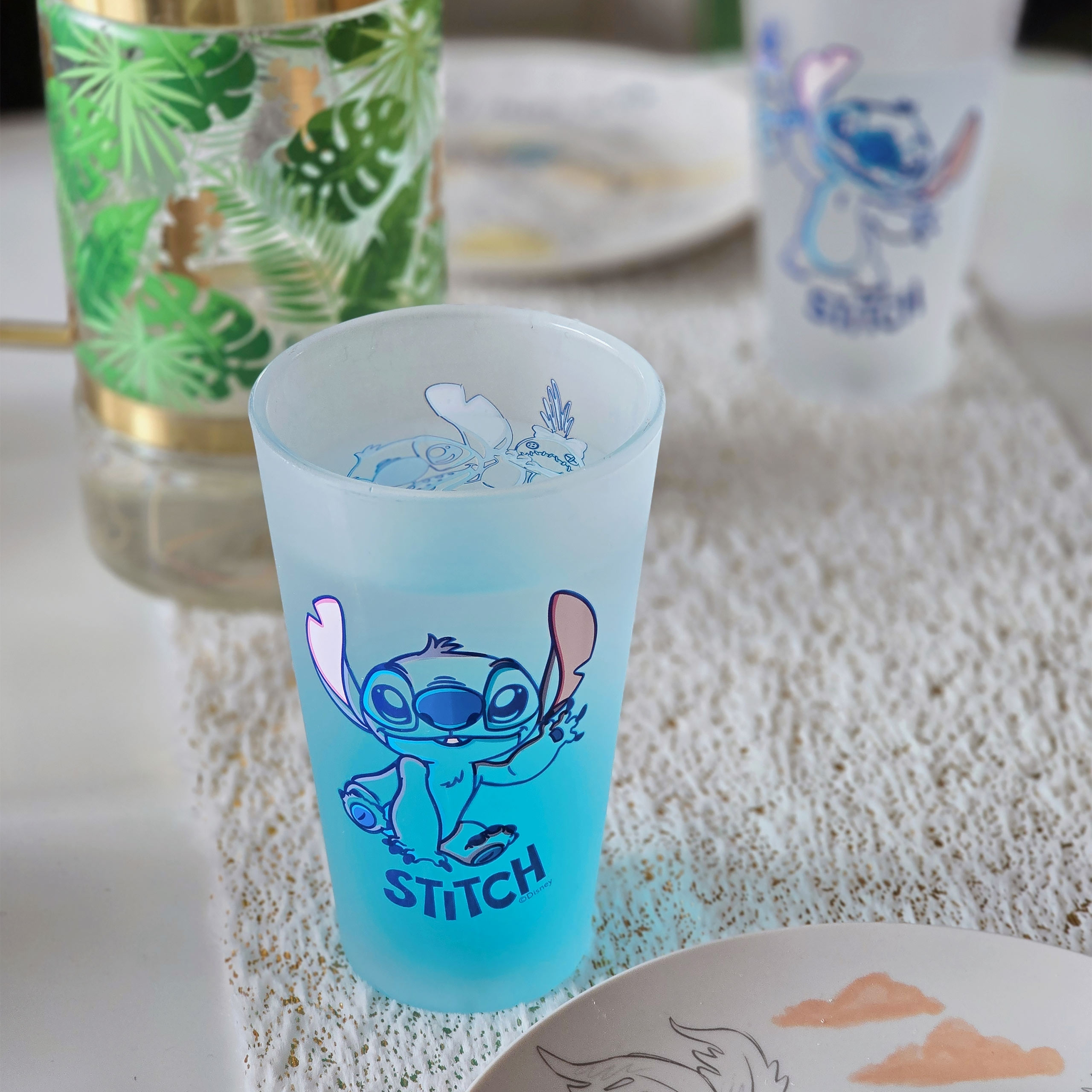 Stitch Aloha Glass Set of 2 - Lilo & Stitch