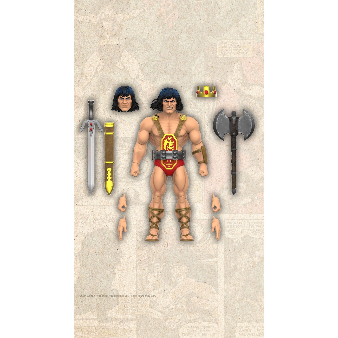 Conan il Barbaro action figure Ultimates Kull The Conqueror 18 cm