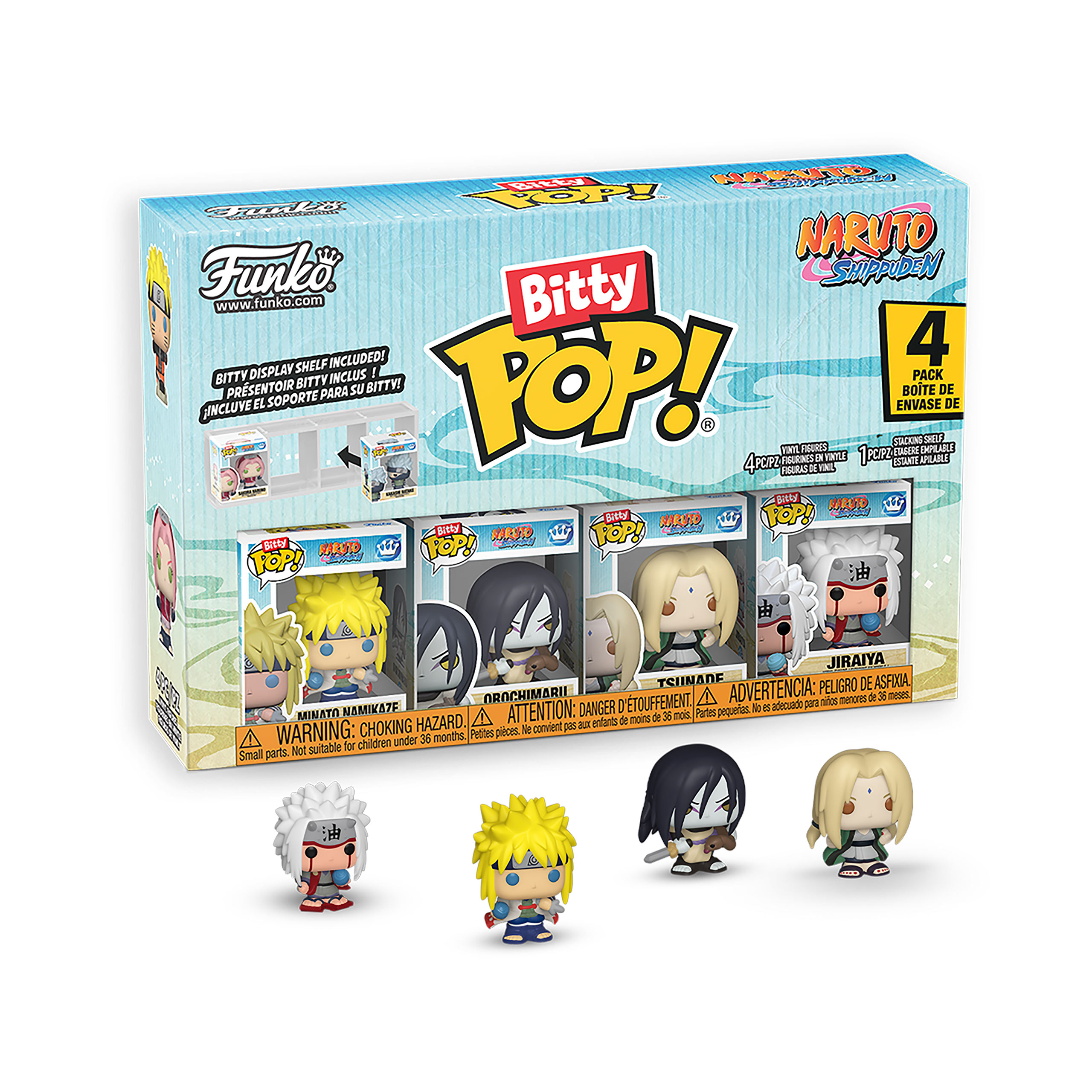 Naruto - Battles Funko Bitty Pop set de 4 figurines Série 2