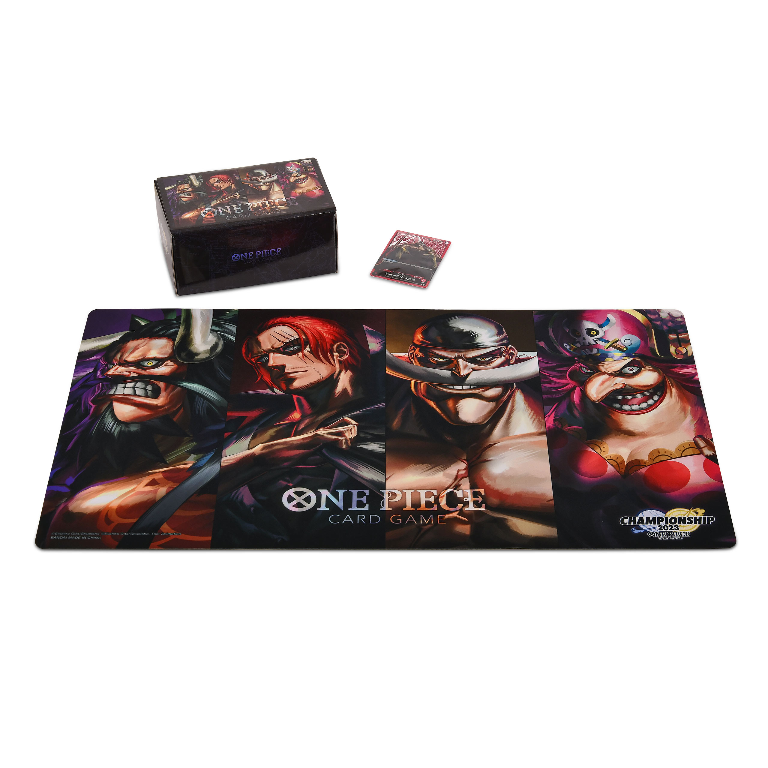 One Piece Card Game - Tapis de jeu et boîte de rangement Four Emperors