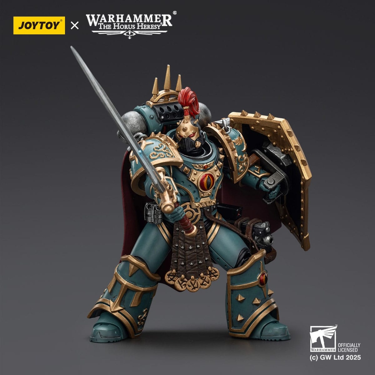 Warhammer The Horus Heresy figura de acción Sons of Horus Little Horus Aximand Captain of the 5th Company 20 cm
