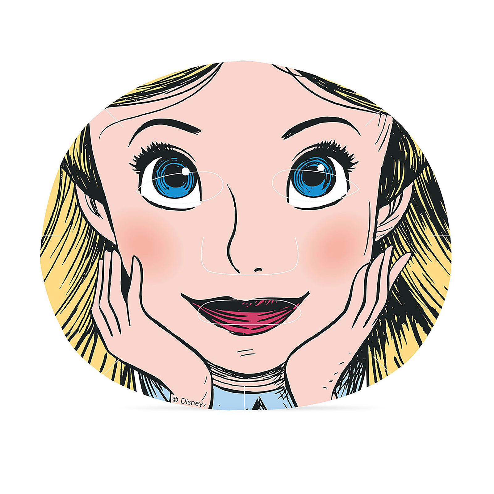 Alice au Pays des Merveilles - Masque Visage