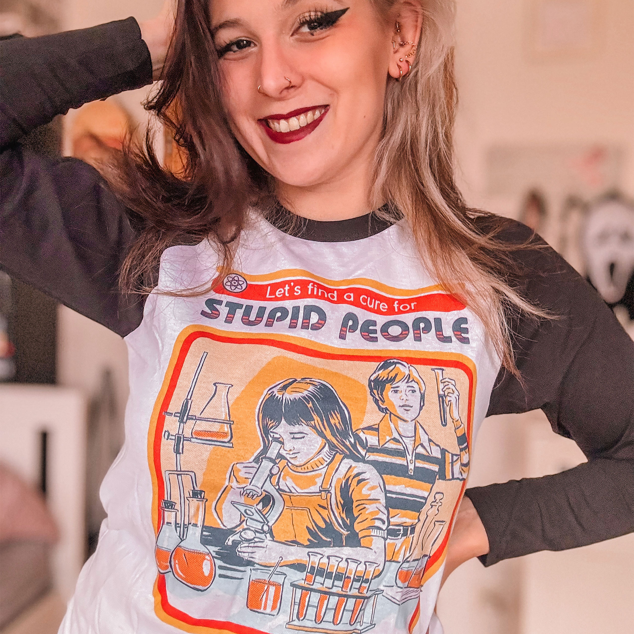 Steven Rhodes - Let's Find A Cure For Stupid People Longsleeve