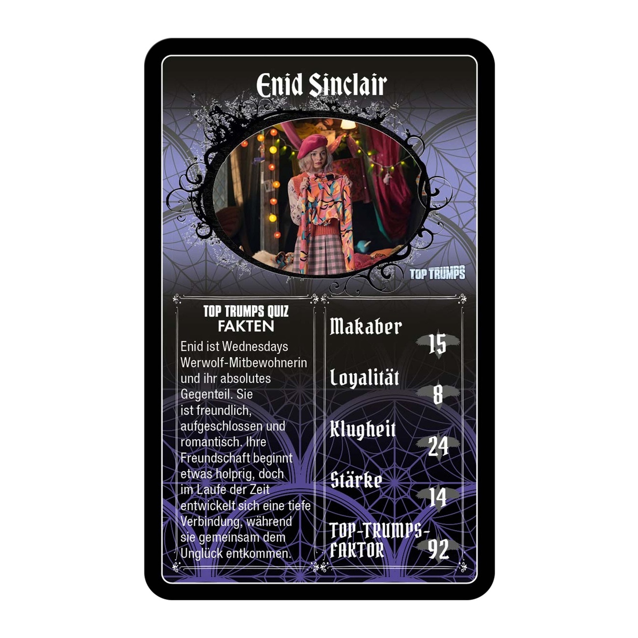 Wednesday Card Game Top Trumps *German Version*