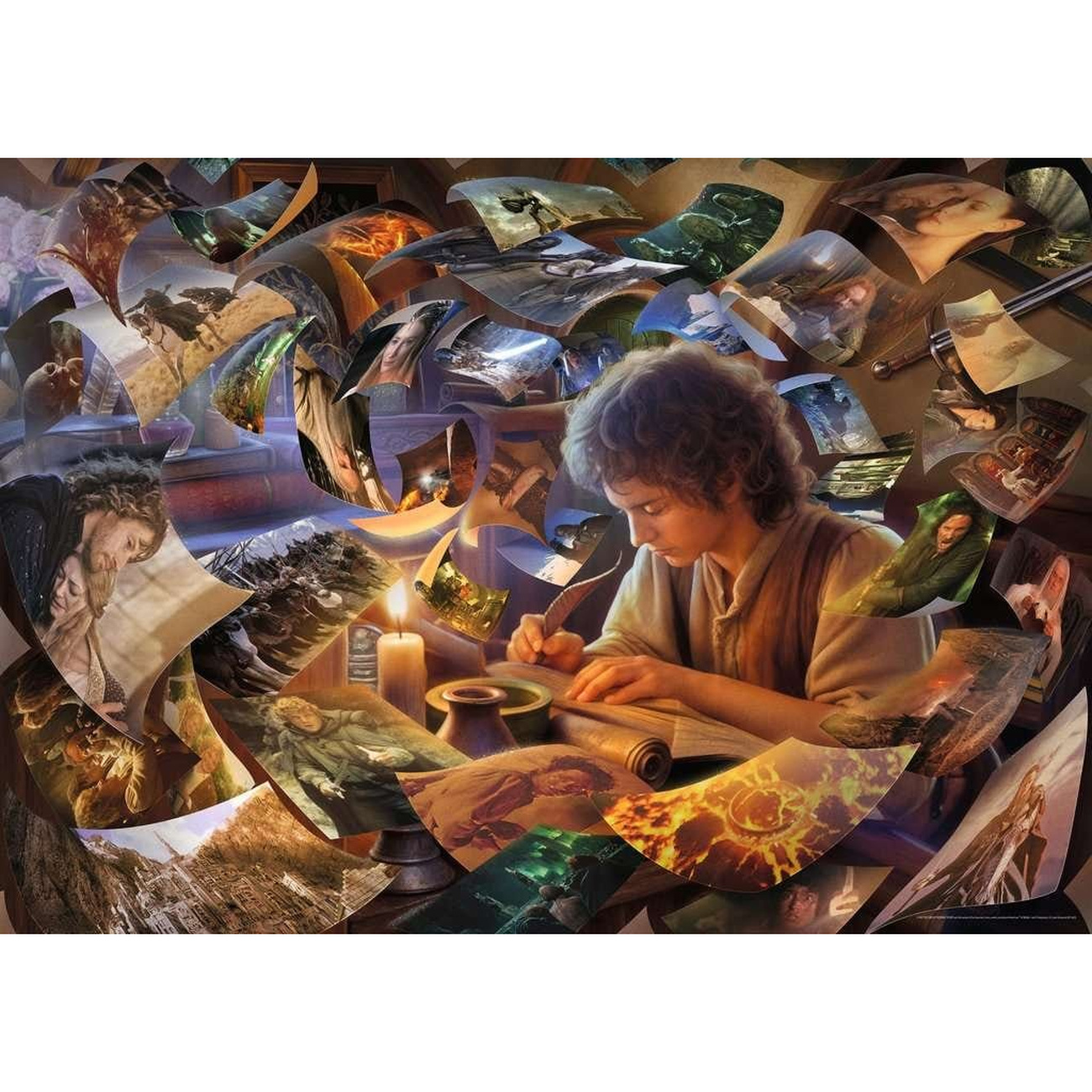 El Señor de los Anillos Puzzle El viaje de Frodo (1000 piezas)
