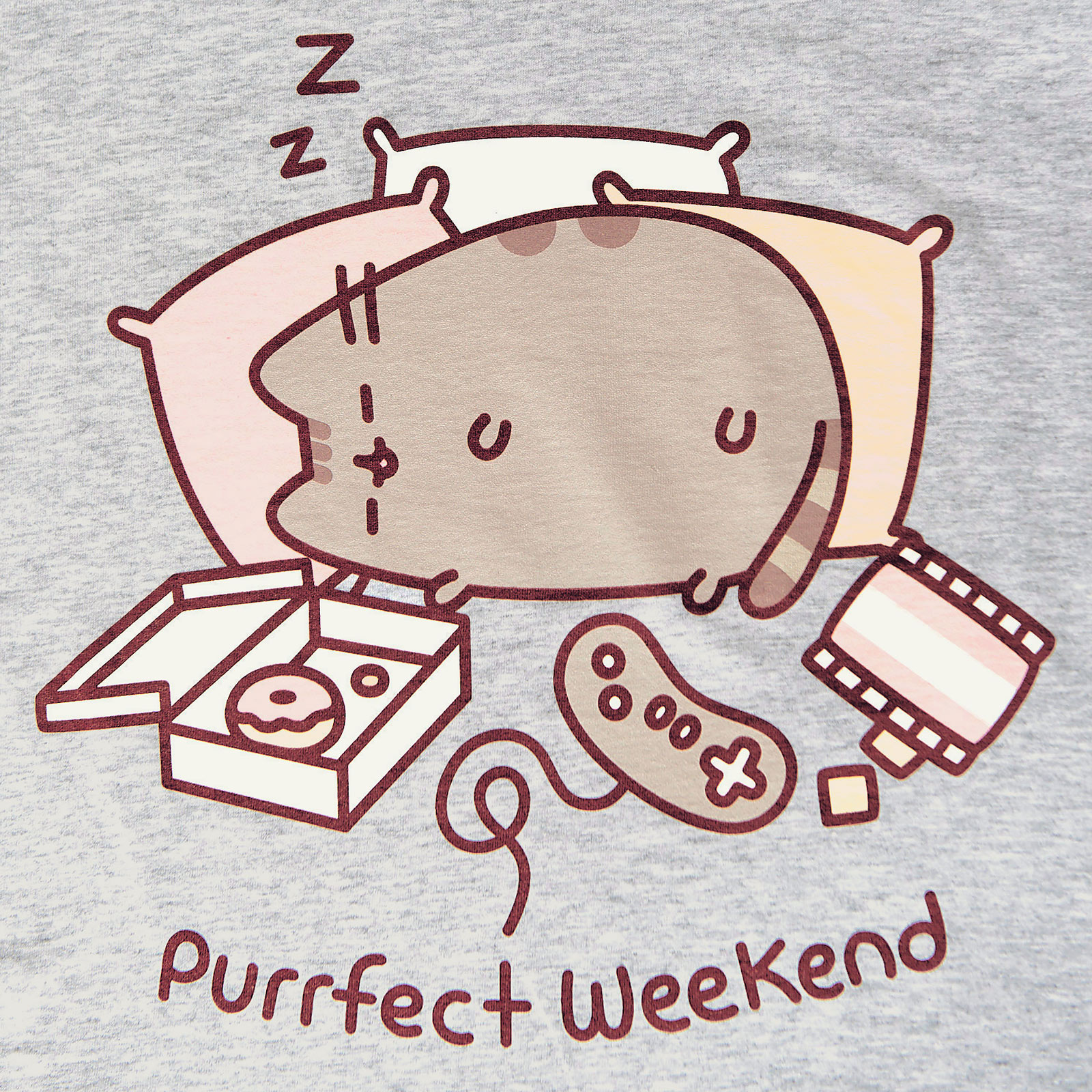 Pusheen - Purrfect Weekend T-Shirt Damen grau