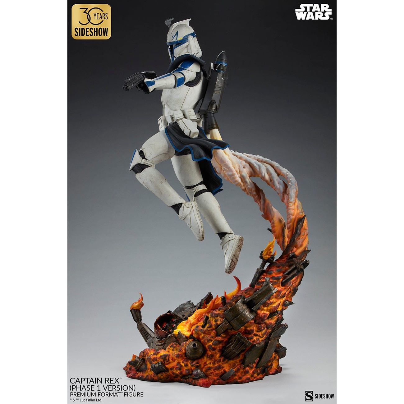 Star Wars Figura Premium Format Captain Rex (Versión Fase 1) Sideshow Exclusive 68 cm