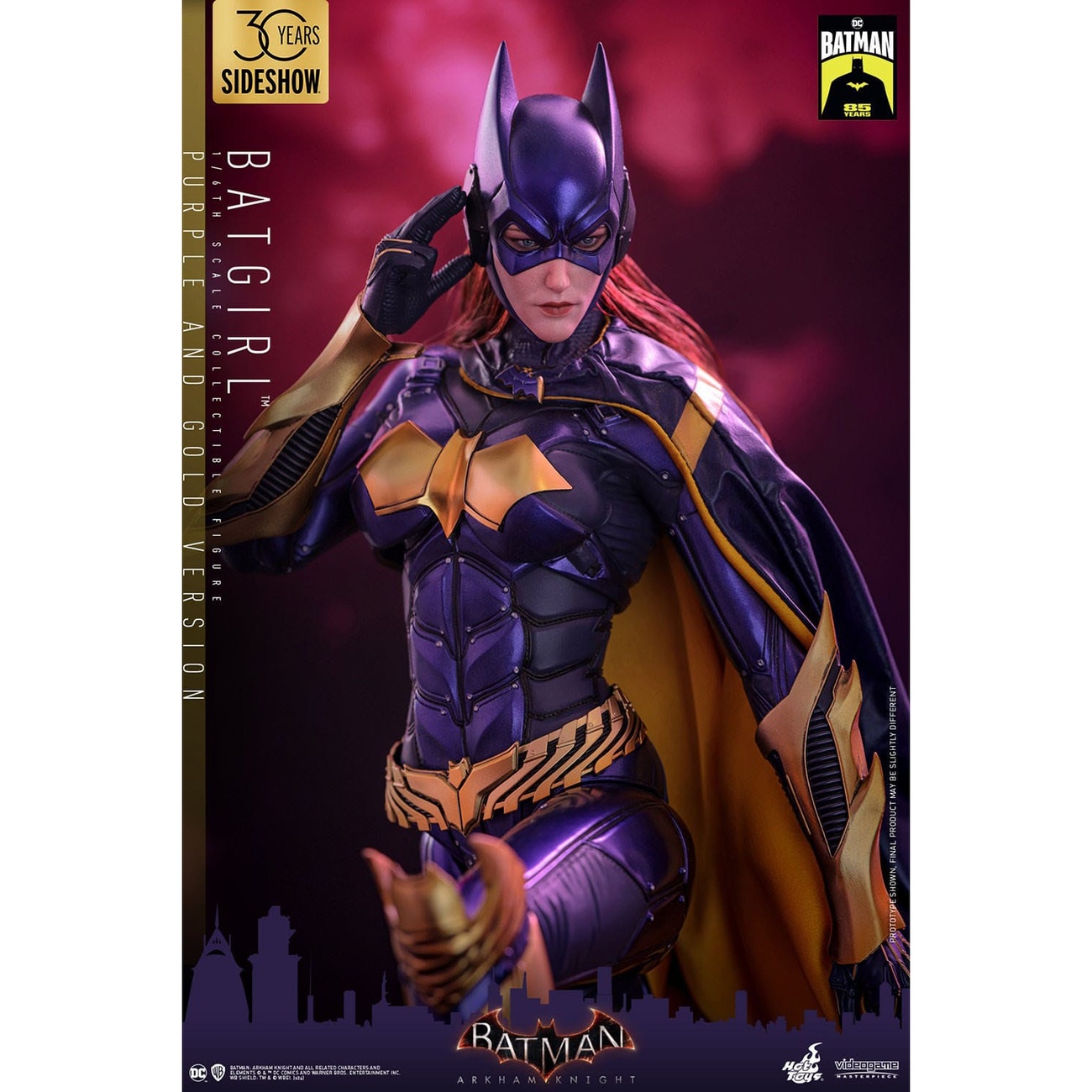Batman Arkham Knight Videogame Masterpiece action figure 1/6 Batgirl (Purple and Gold Version) Exclusive 30 cm