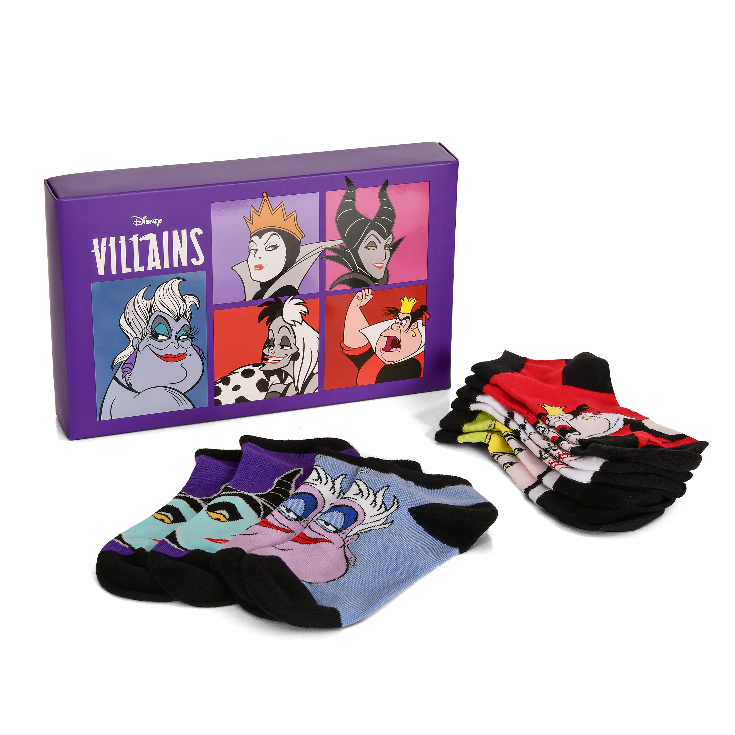 Disney - Villains Bad Girls Sneaker Sokken 5-delige set
