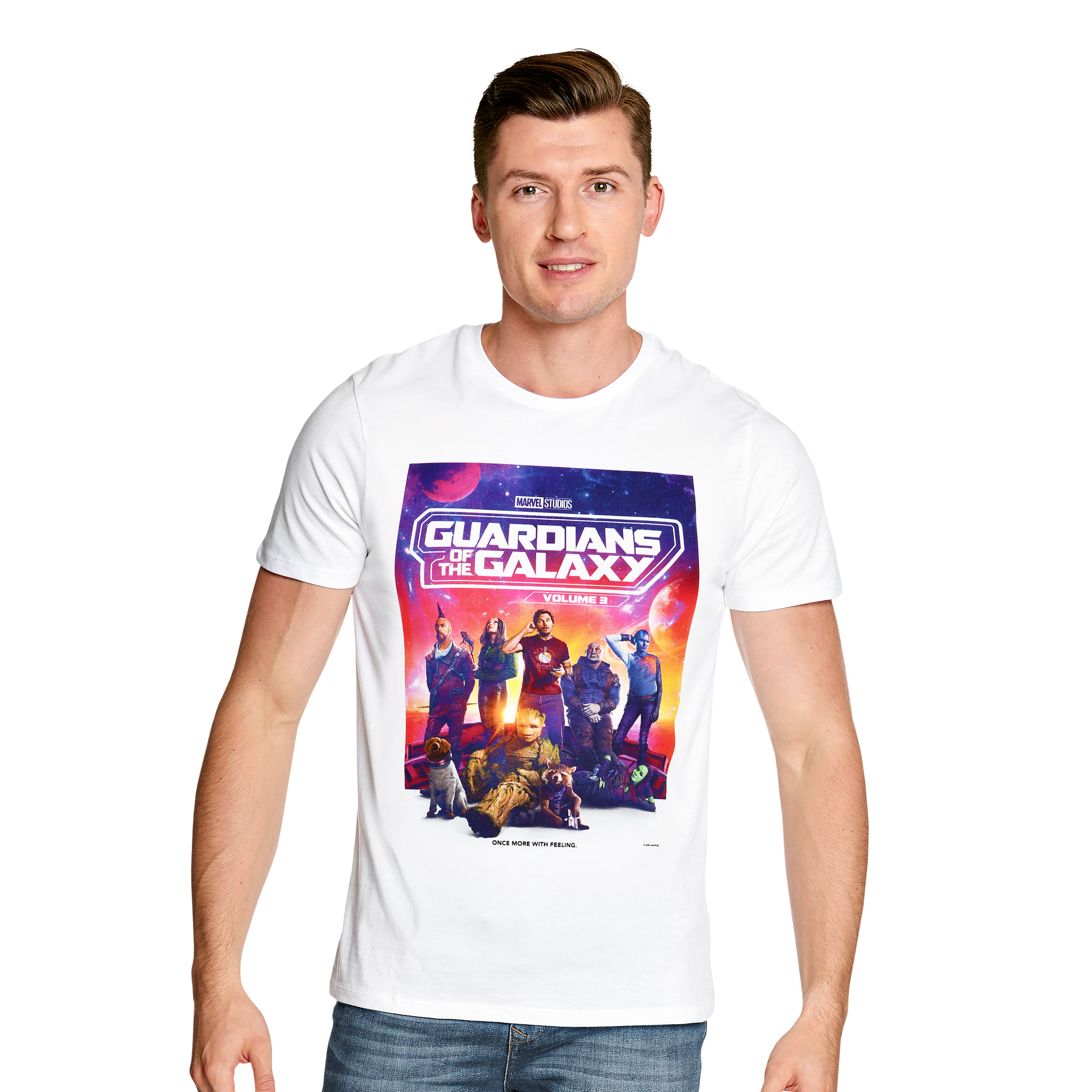 Guardiens de la Galaxie - T-shirt d'équipage blanc