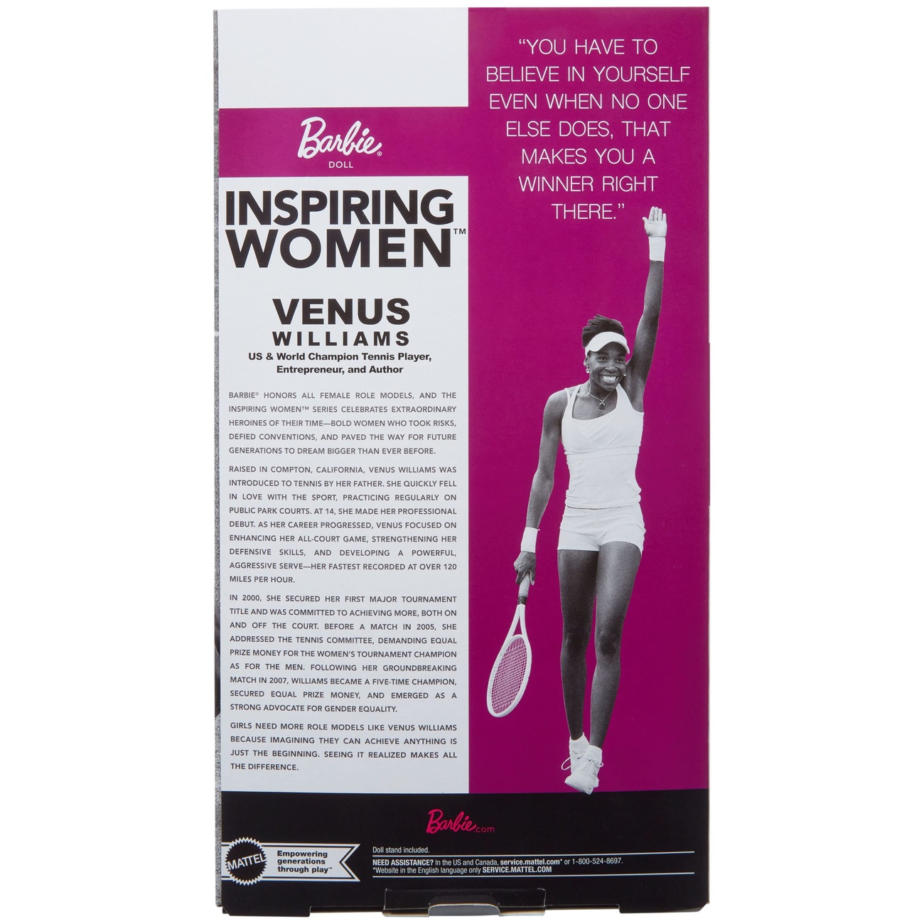 Barbie Signature Inspiring Women Doll Venus Williams