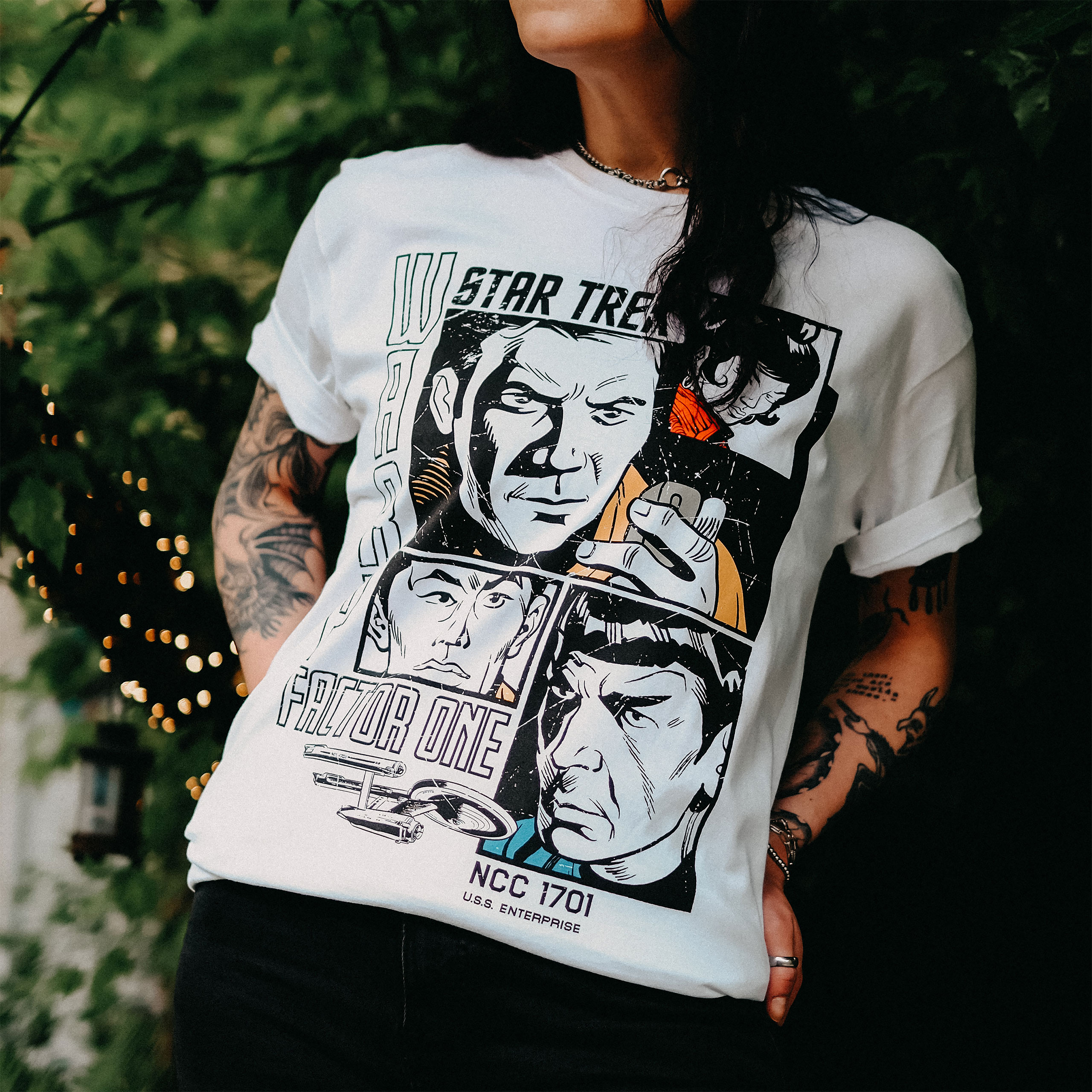 Star Trek - Warp 1 Retro T-Shirt weiß