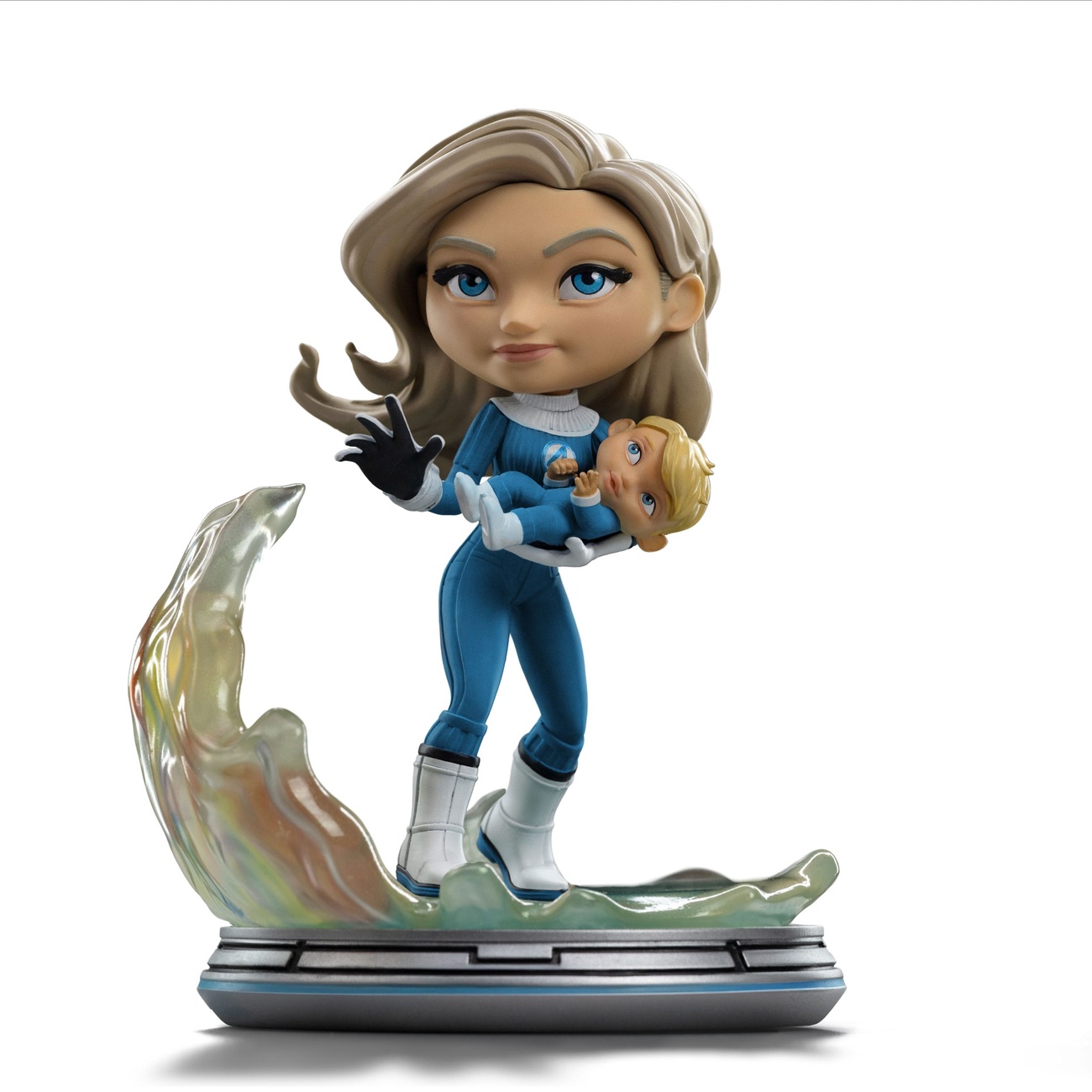 Fantastic Four Mini Co. PVC Figur Invisible Woman and Franklin 15 cm
