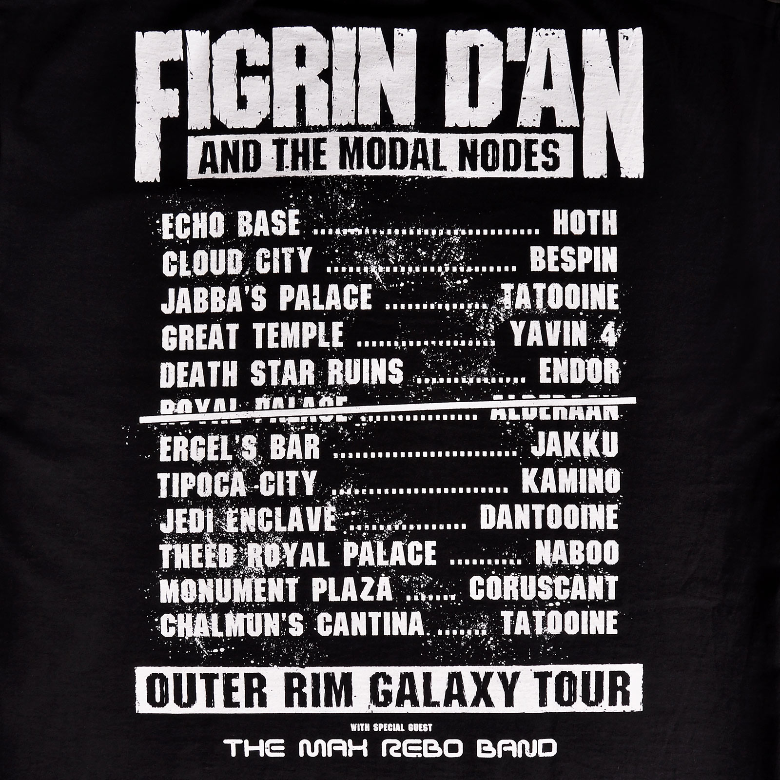 T-shirt Cantina Band Outer Rim Galaxy Tour - Star Wars