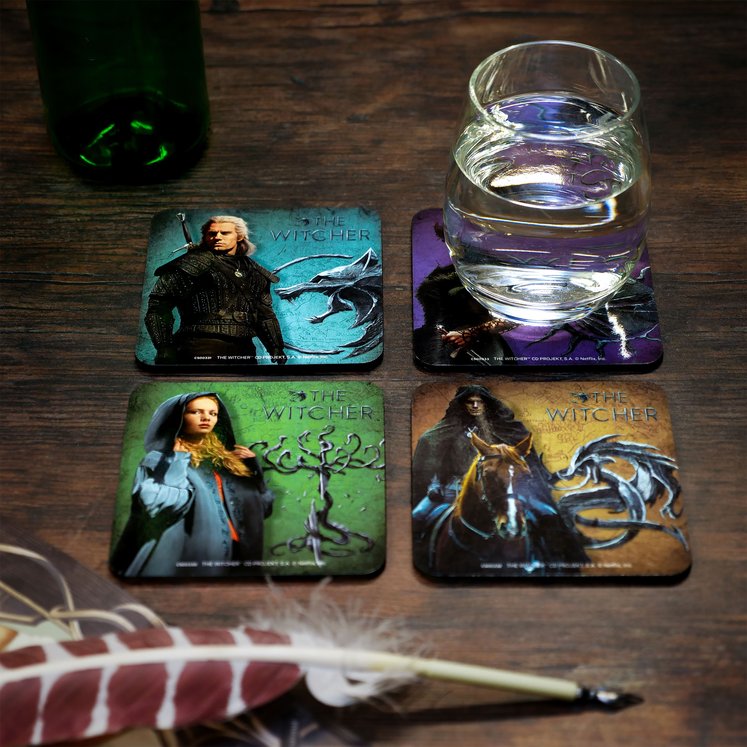 Witcher - Sous-verres légendaires set de 4