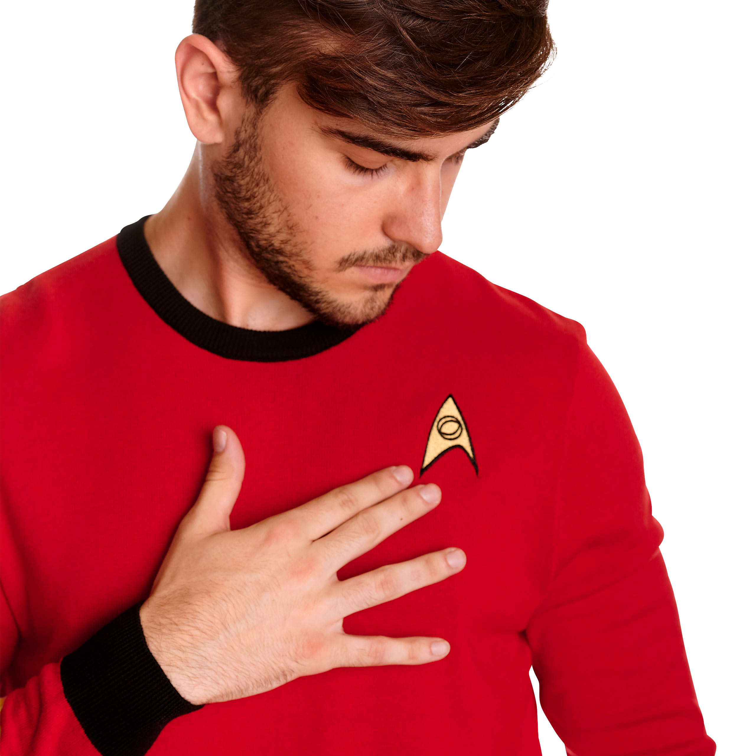 Star Trek - Pull en tricot uniforme Scotty rouge