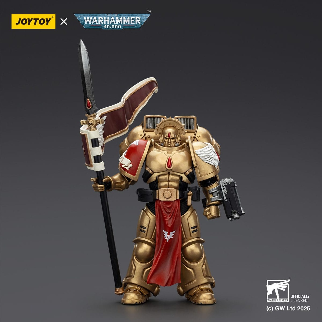 Warhammer 40,000 : Combat Patrol Blood Angels Figurine articulée Sanguinary Guard 3 avec Angelus Boltgun et Encarmine Spear 20 cm