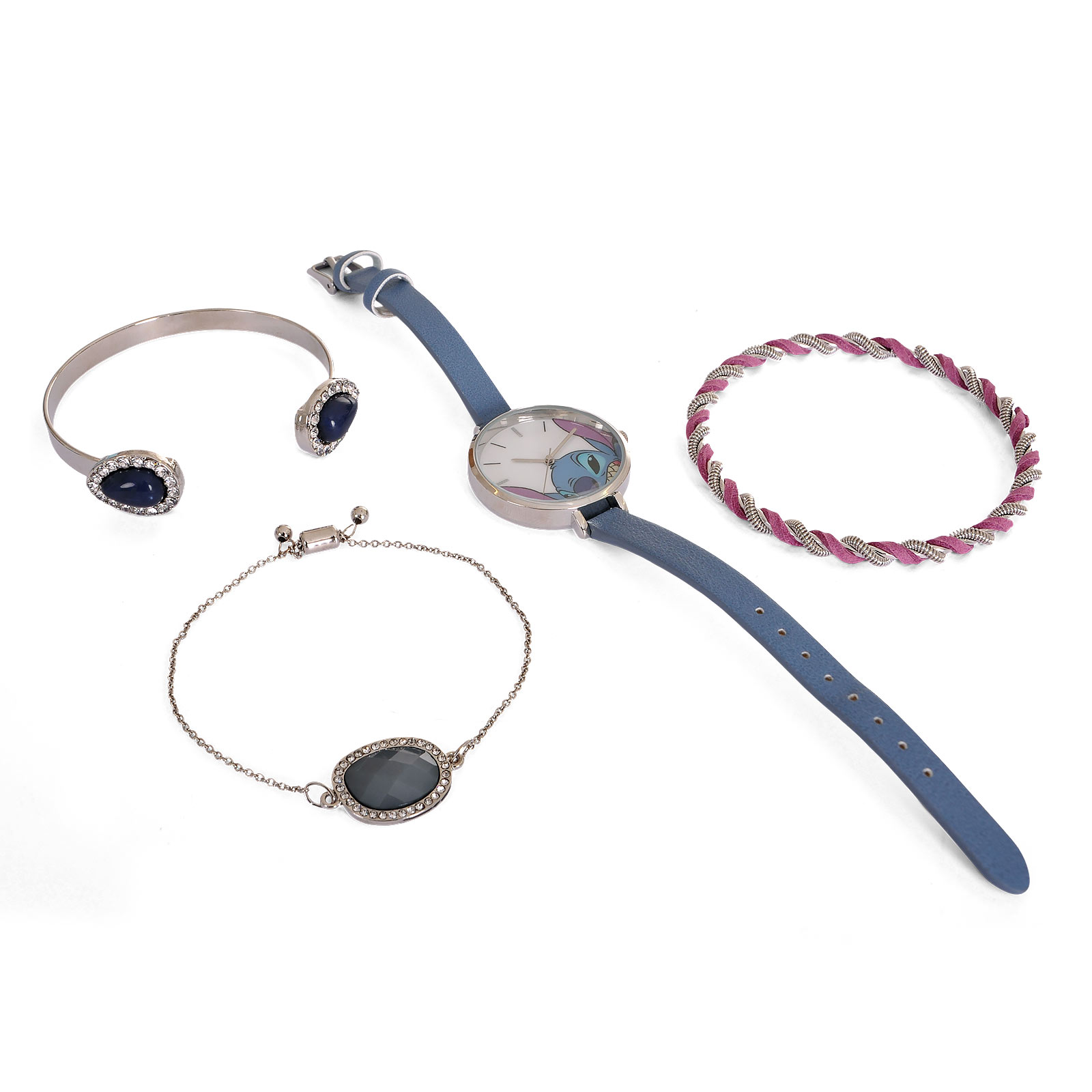 Lilo & Stitch - Montre-bracelet avec ensemble de bijoux