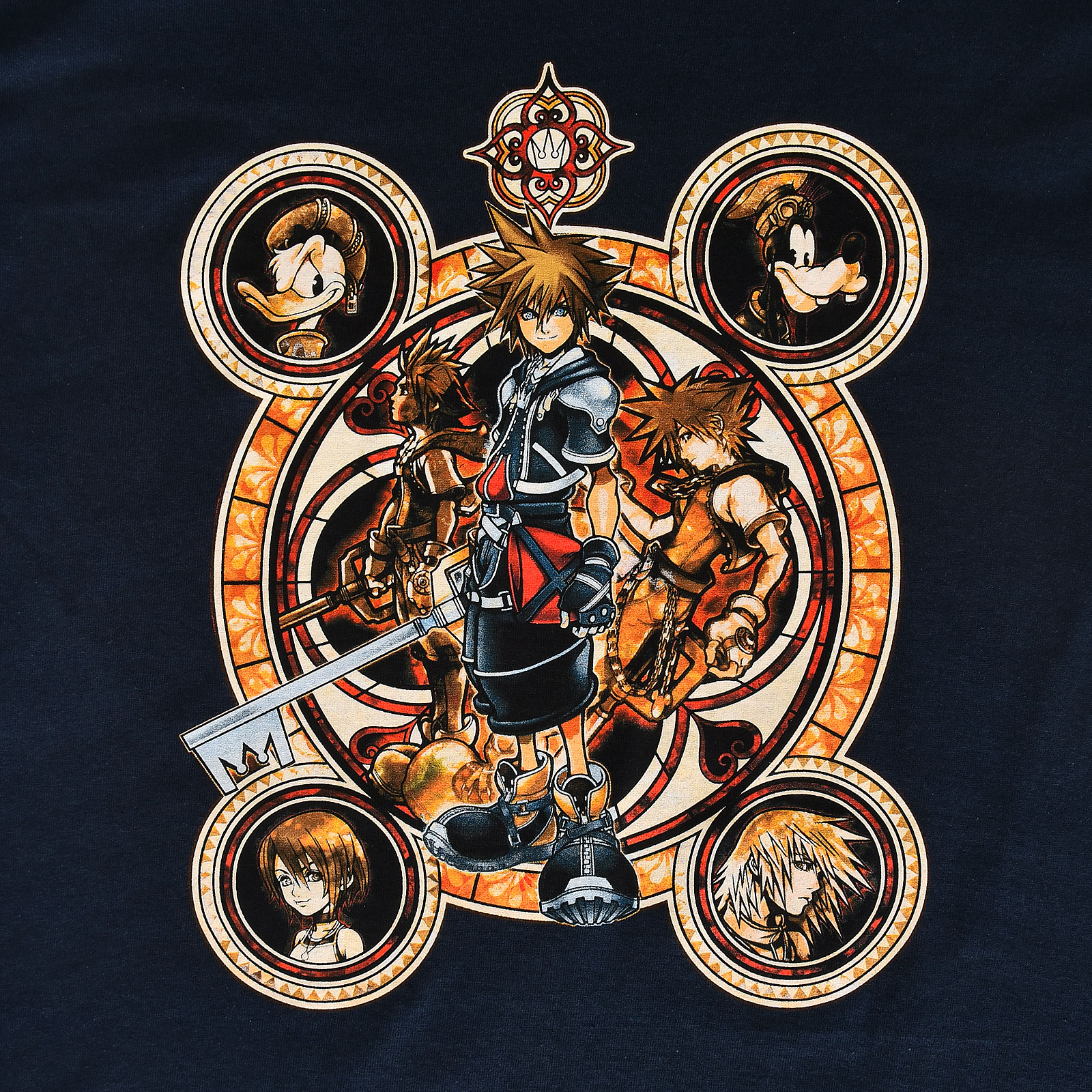 Kingdom Hearts - Karakters T-shirt blauw