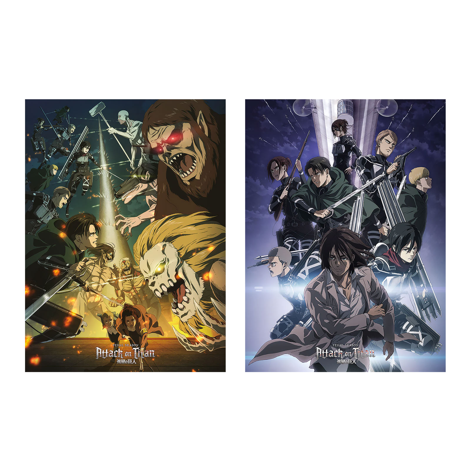 Attack on Titan - Affiches des saisons finales ensemble de 2