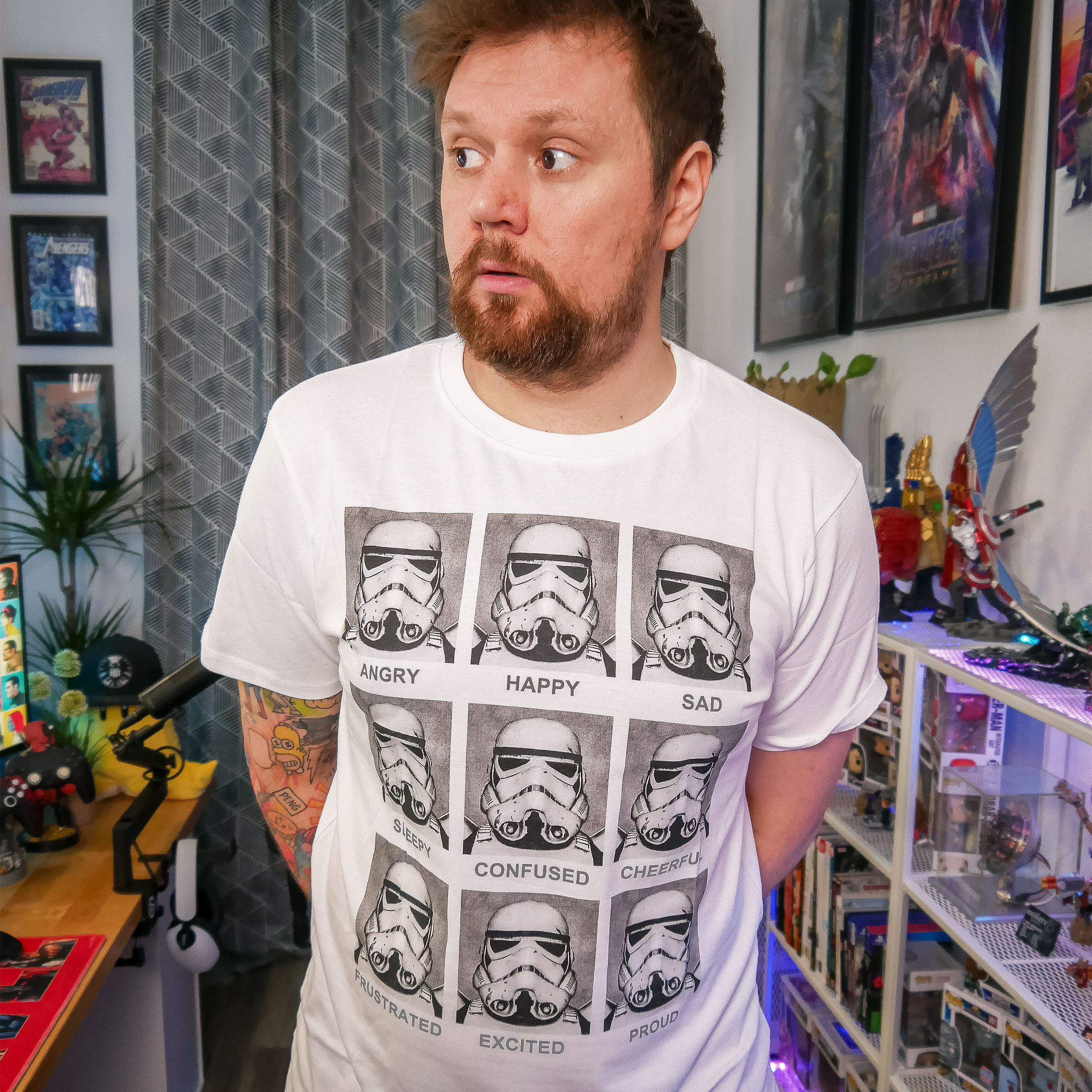 Star Wars - Stormtrooper Multiface T-Shirt weiß