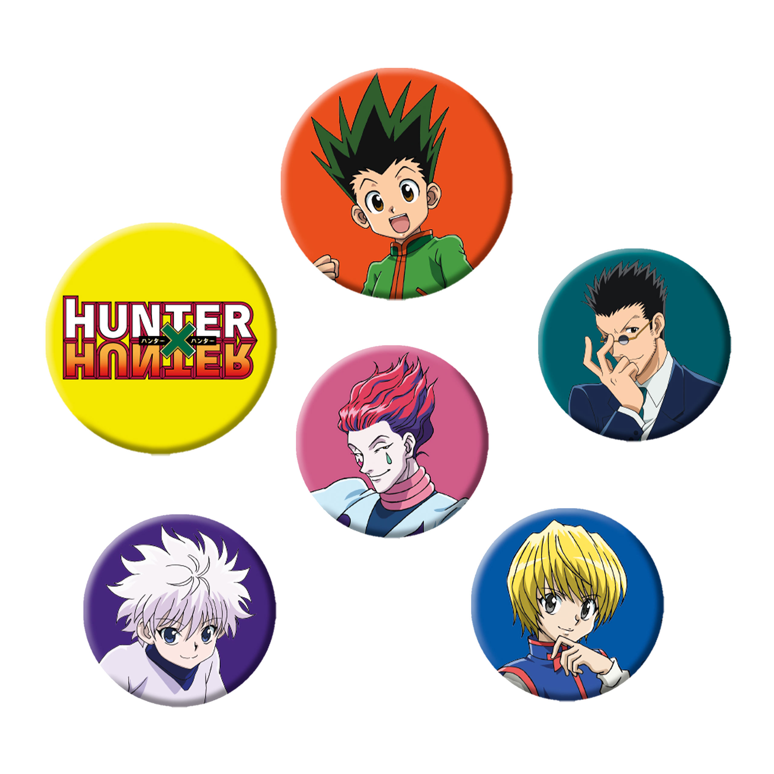 Hunter x Hunter - Characters Button 6er Set