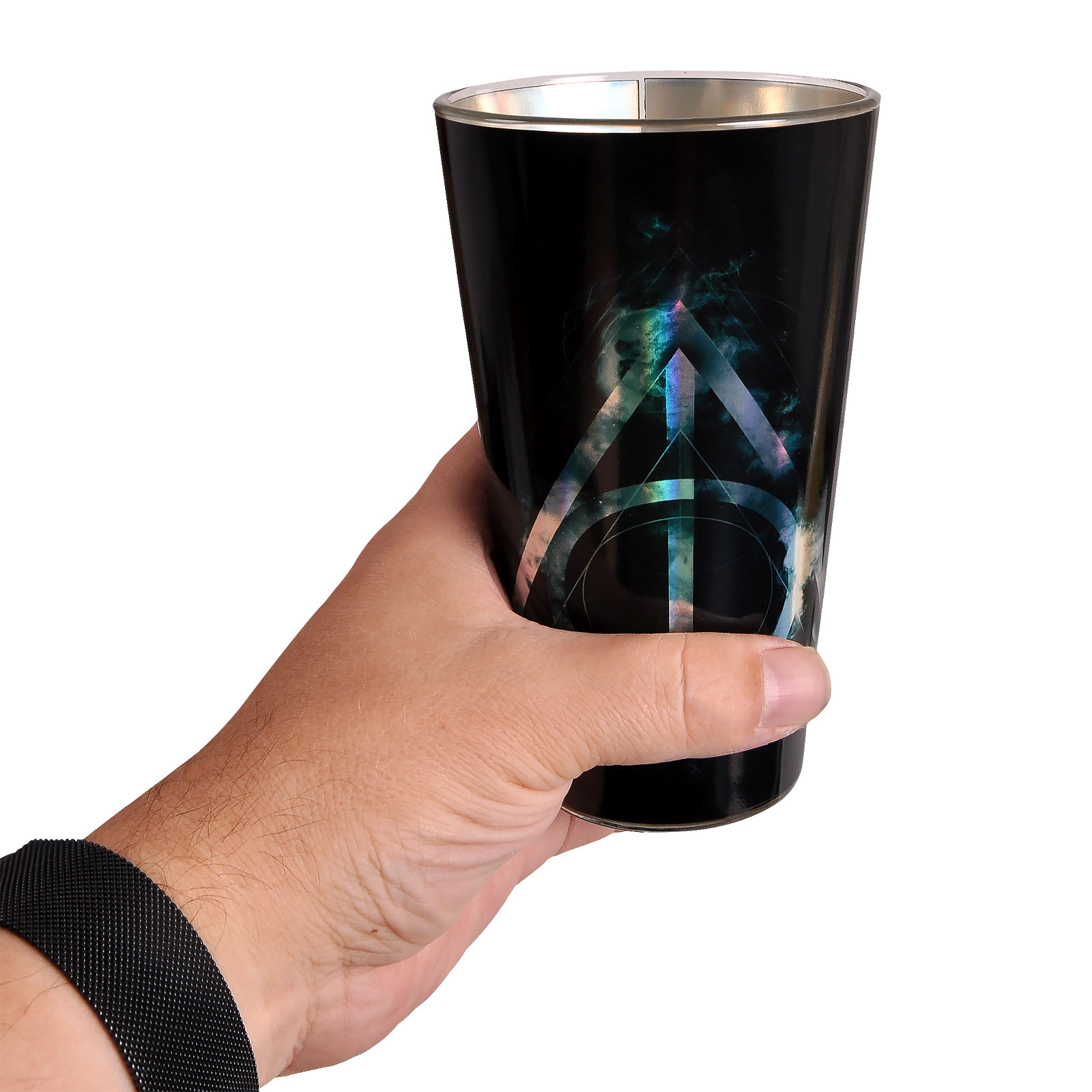 Harry Potter - Deathly Hallows glass black
