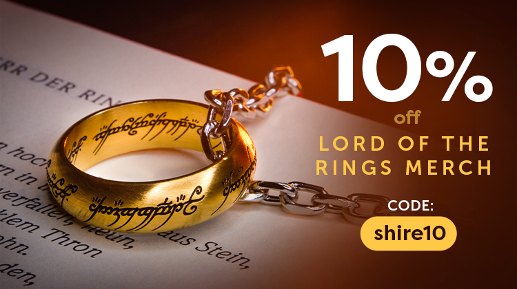 10% off The Lord of the Rings merch