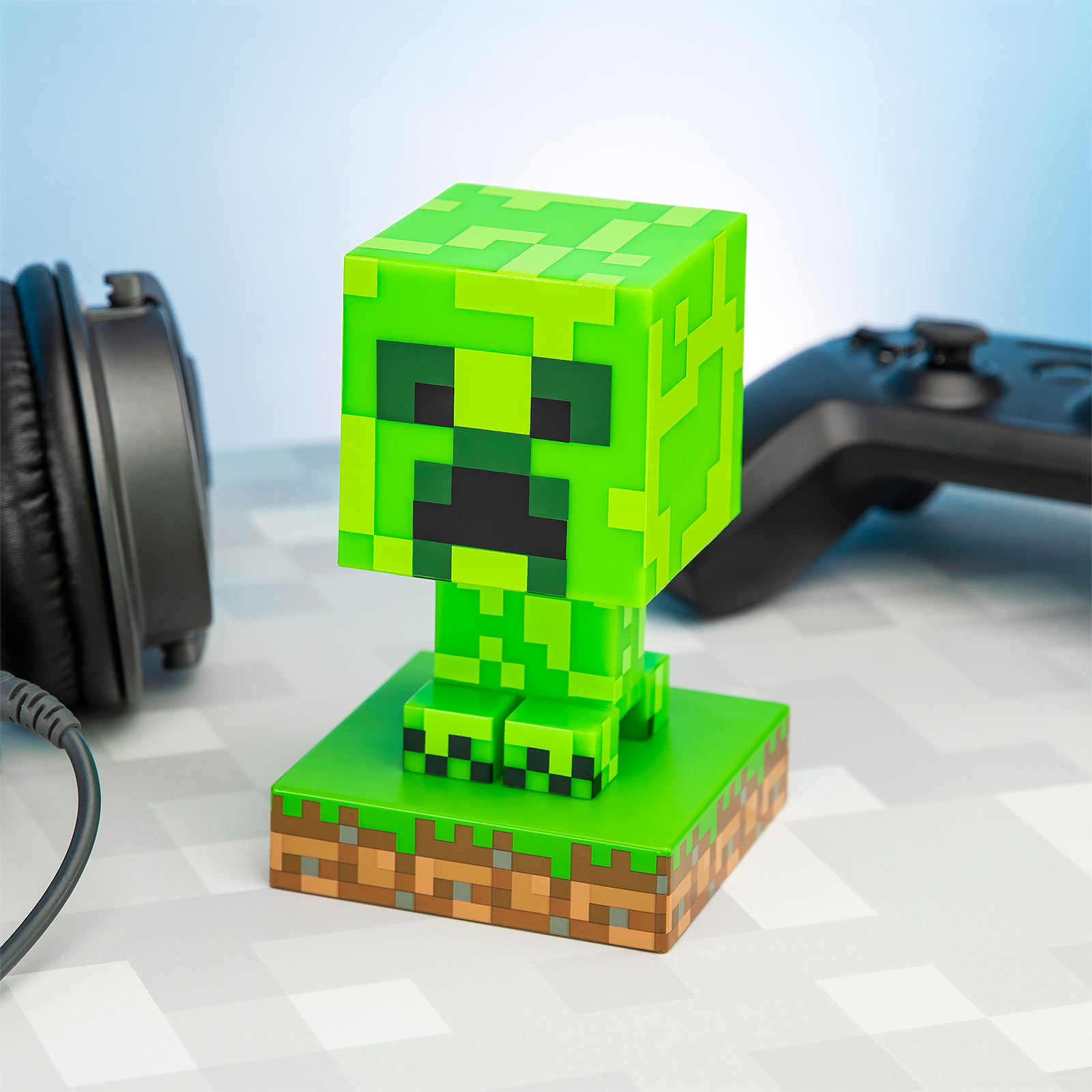 Minecraft - Creeper Icons 3D Tischlampe