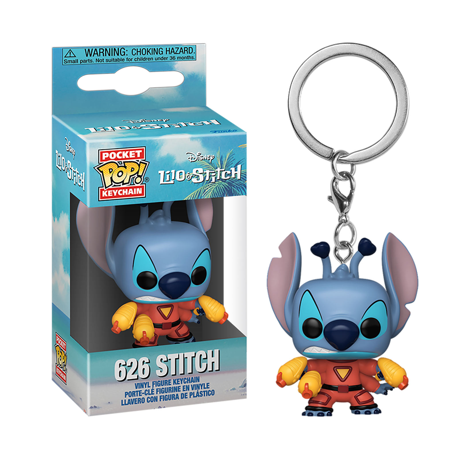 Stitch 626 Funko Pop Keychain - Lilo & Stitch