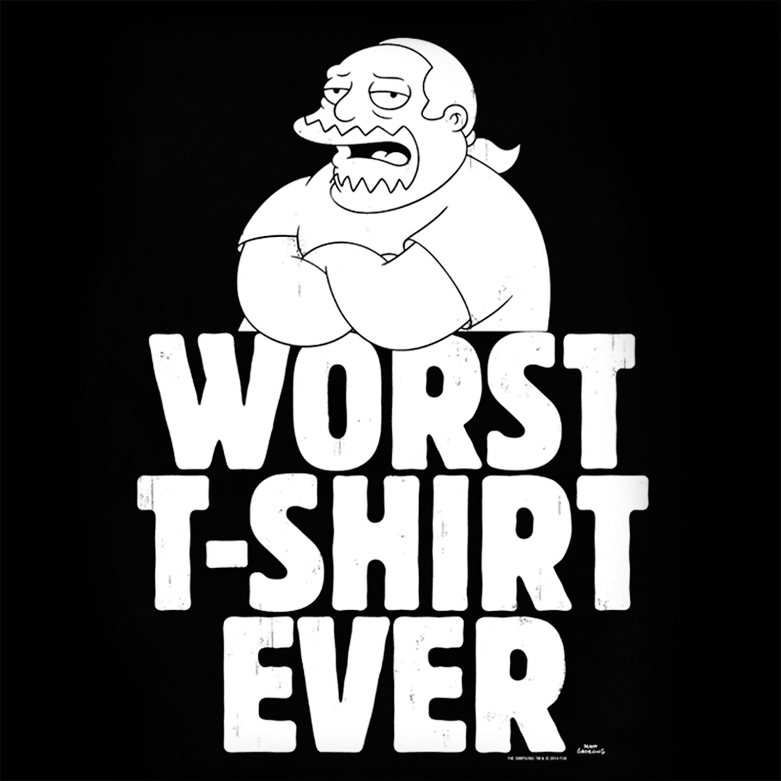 Simpsons - Worst T-Shirt Ever Black