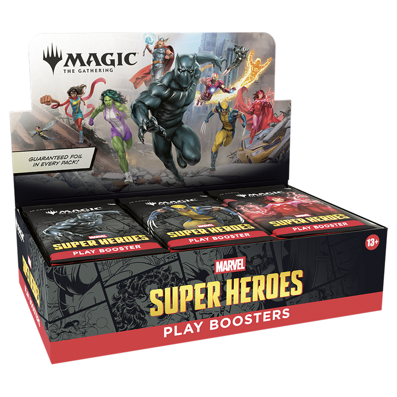 Marvel Super Heroes Play Booster wersja angielska – display Magic: The Gathering