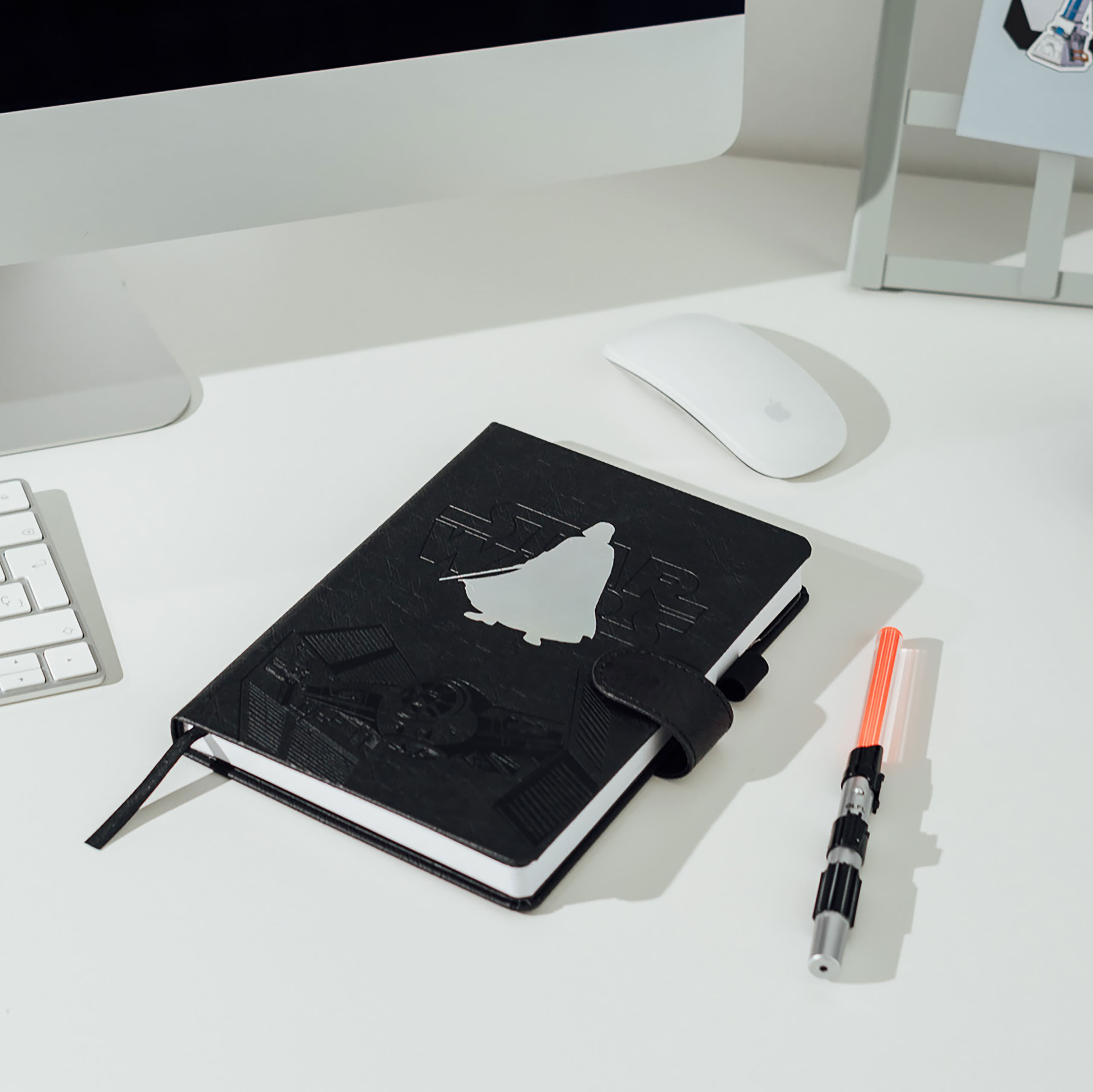 Darth Vader Notizbuch mit Lichtschwert Stift - Star Wars