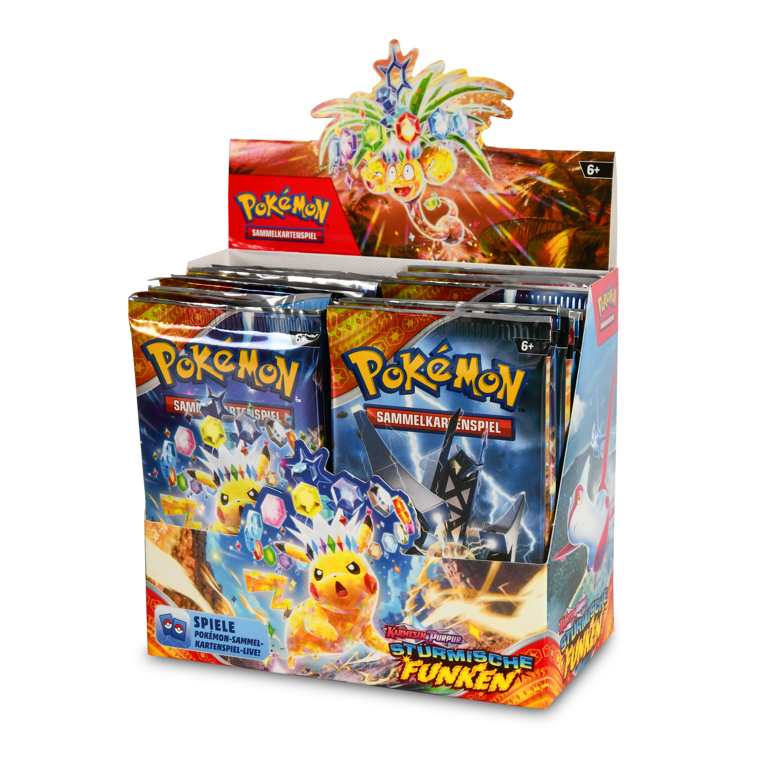 Pokemon - Carmesí & Púrpura Chispas Tormentosas Tarjetas Coleccionables Booster Display