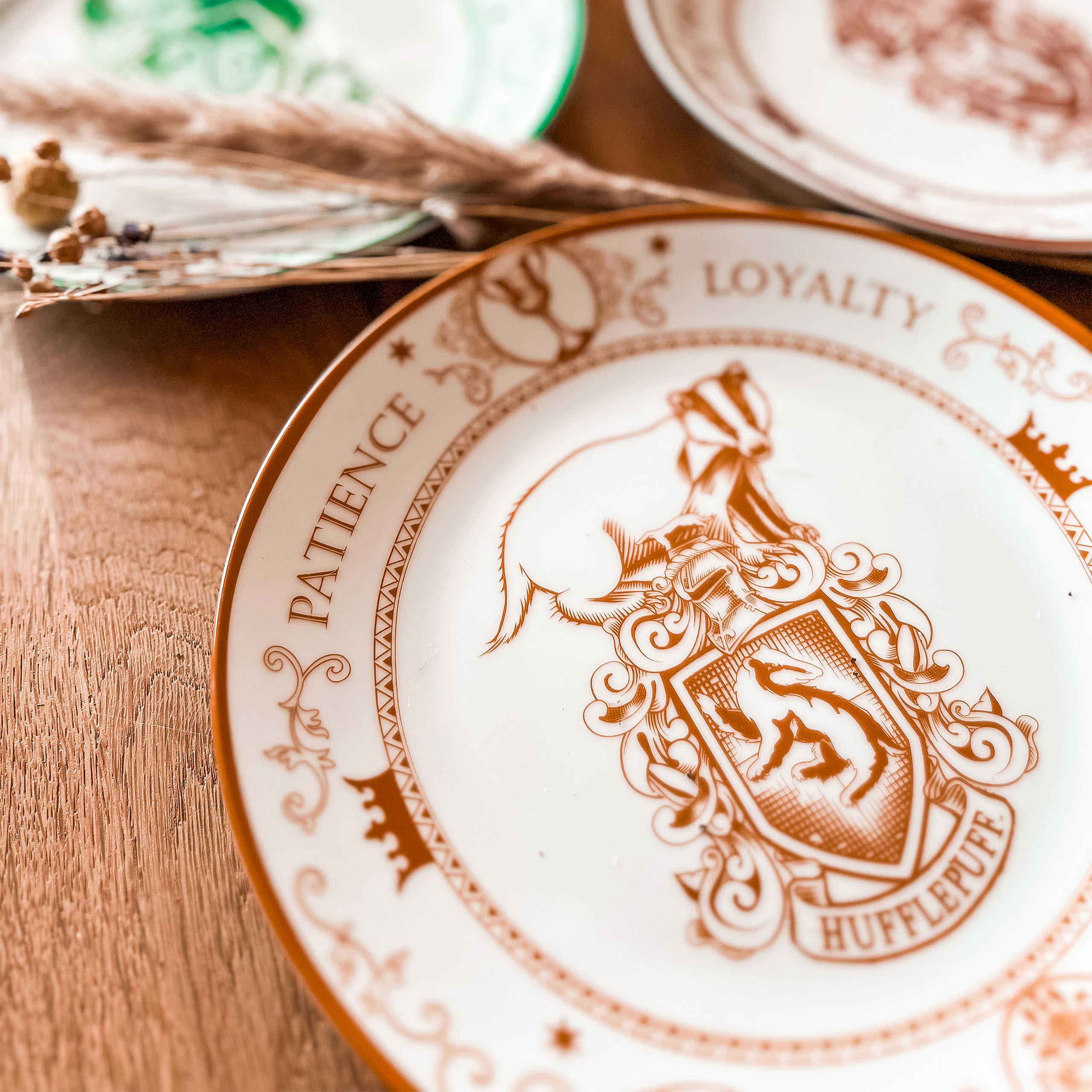 Set de 4 Assiettes Porcelaine Maisons Poudlard Harry Potter