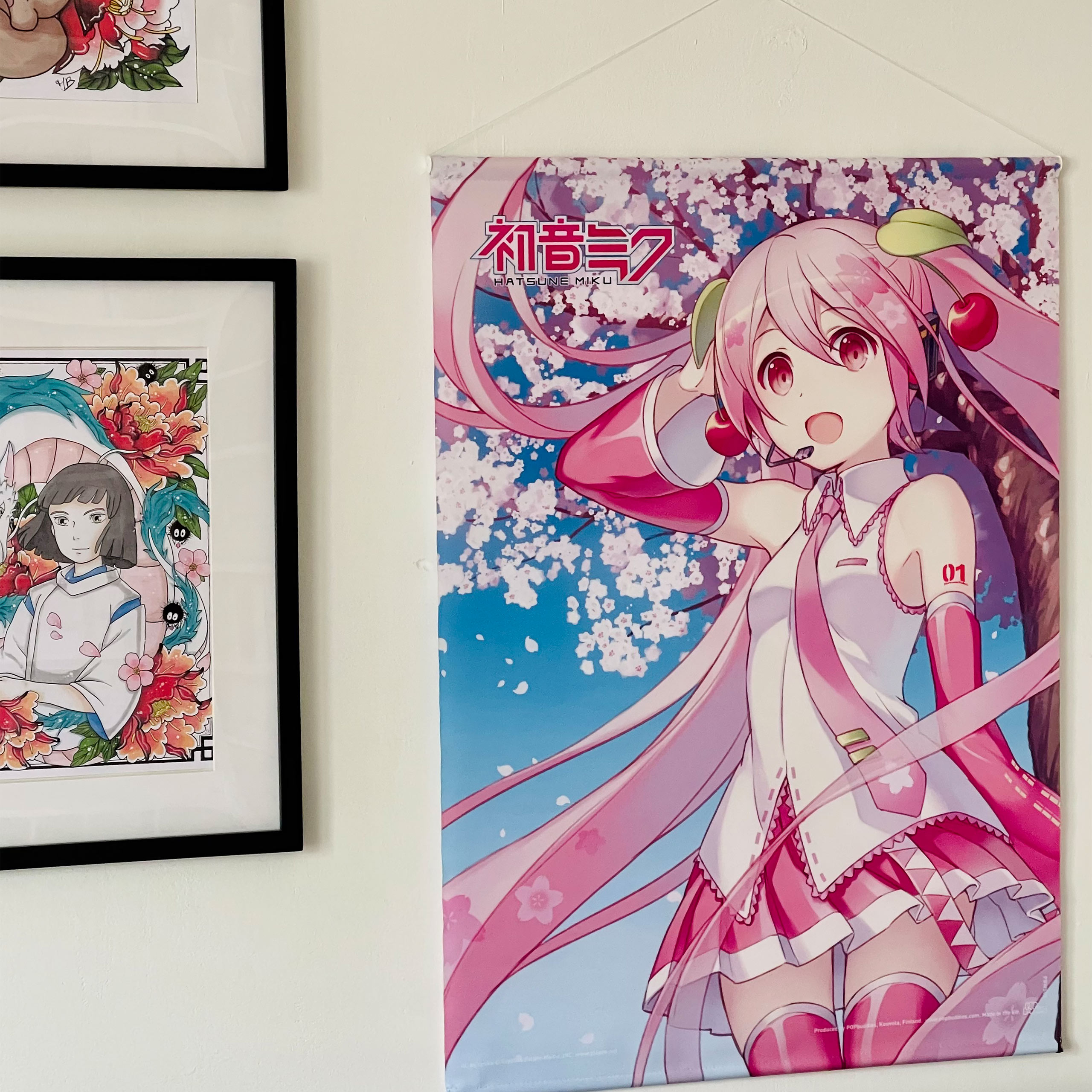 Hatsune Miku - Cherry Blossom Wall Scroll