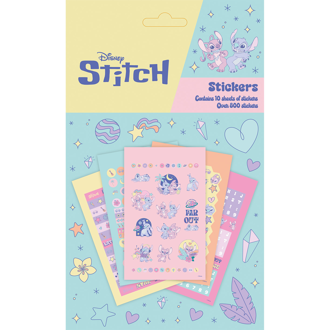 Stitch und Angel Space Rocks Sticker-Set - Lilo & Stitch