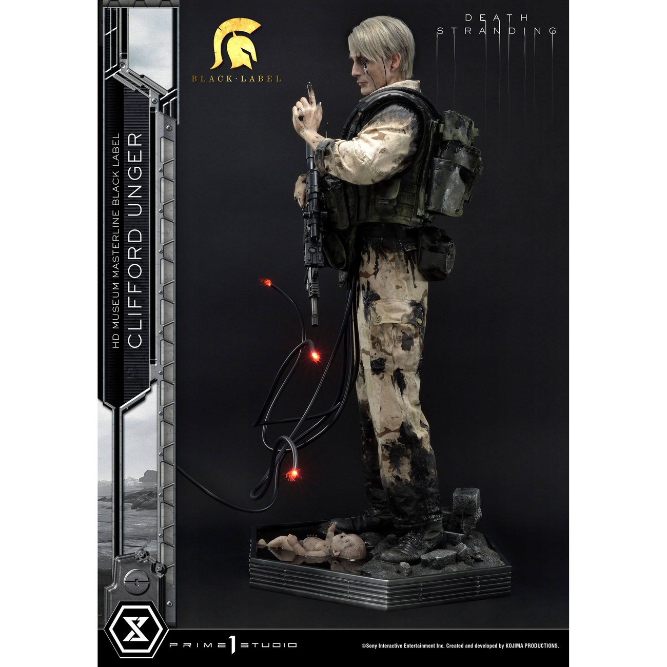 Death Stranding Statue 1/2 Clifford Unger Black Label 103 cm