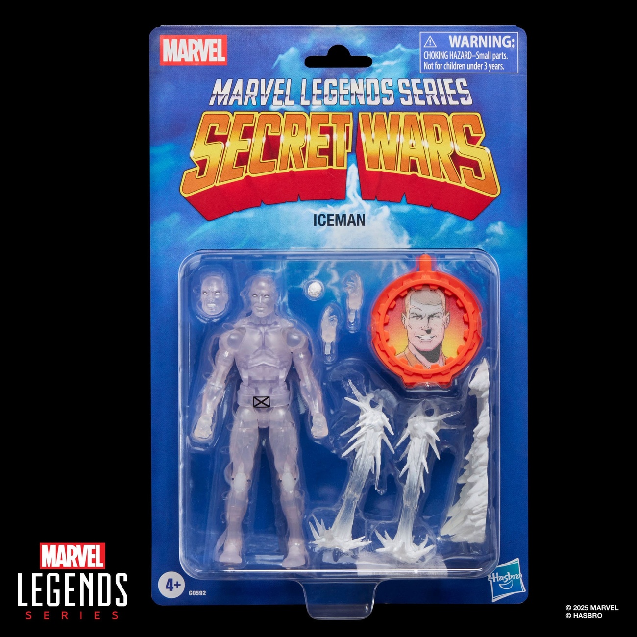 Secret Wars Marvel Legends figurine rétro Iceman 15 cm