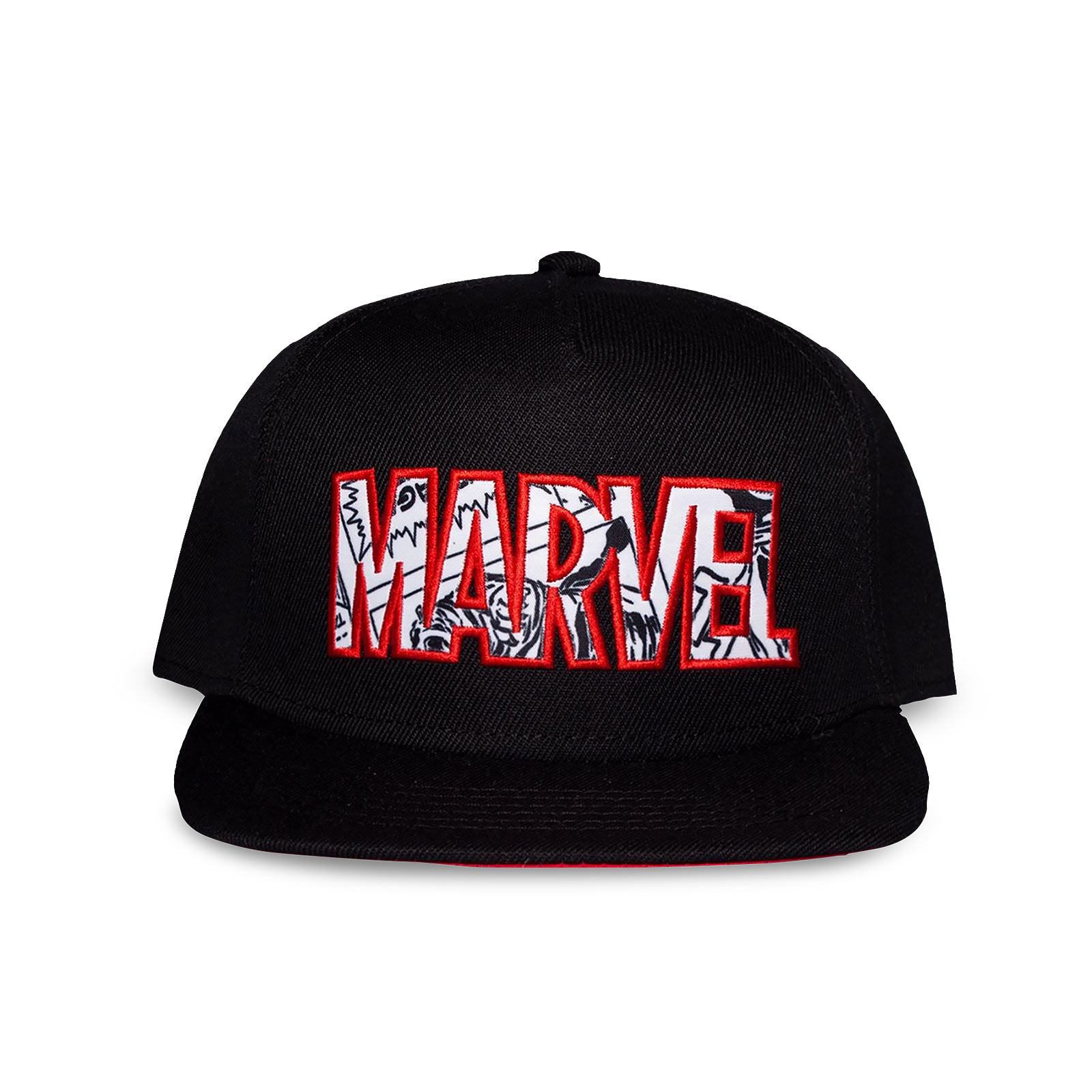 Marvel - Comic Logo Snapback Cap schwarz