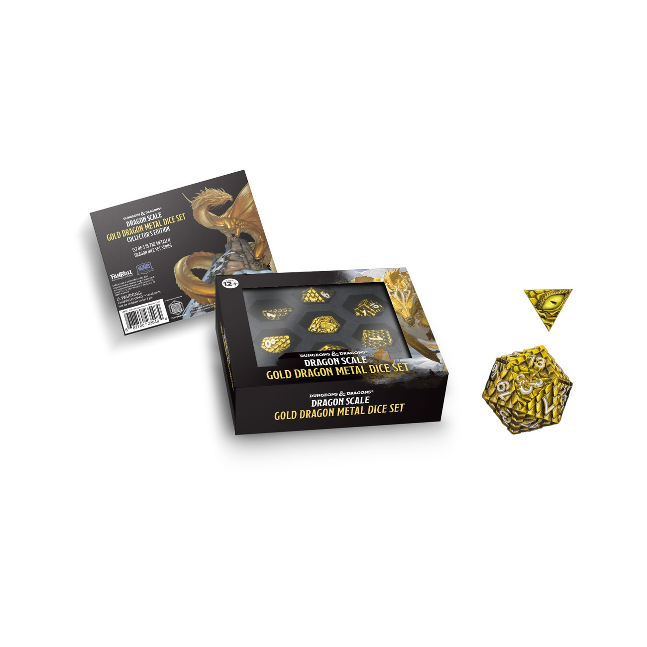 Dungeons & Dragons Set de Dados de Metal Premium Dragon Scale