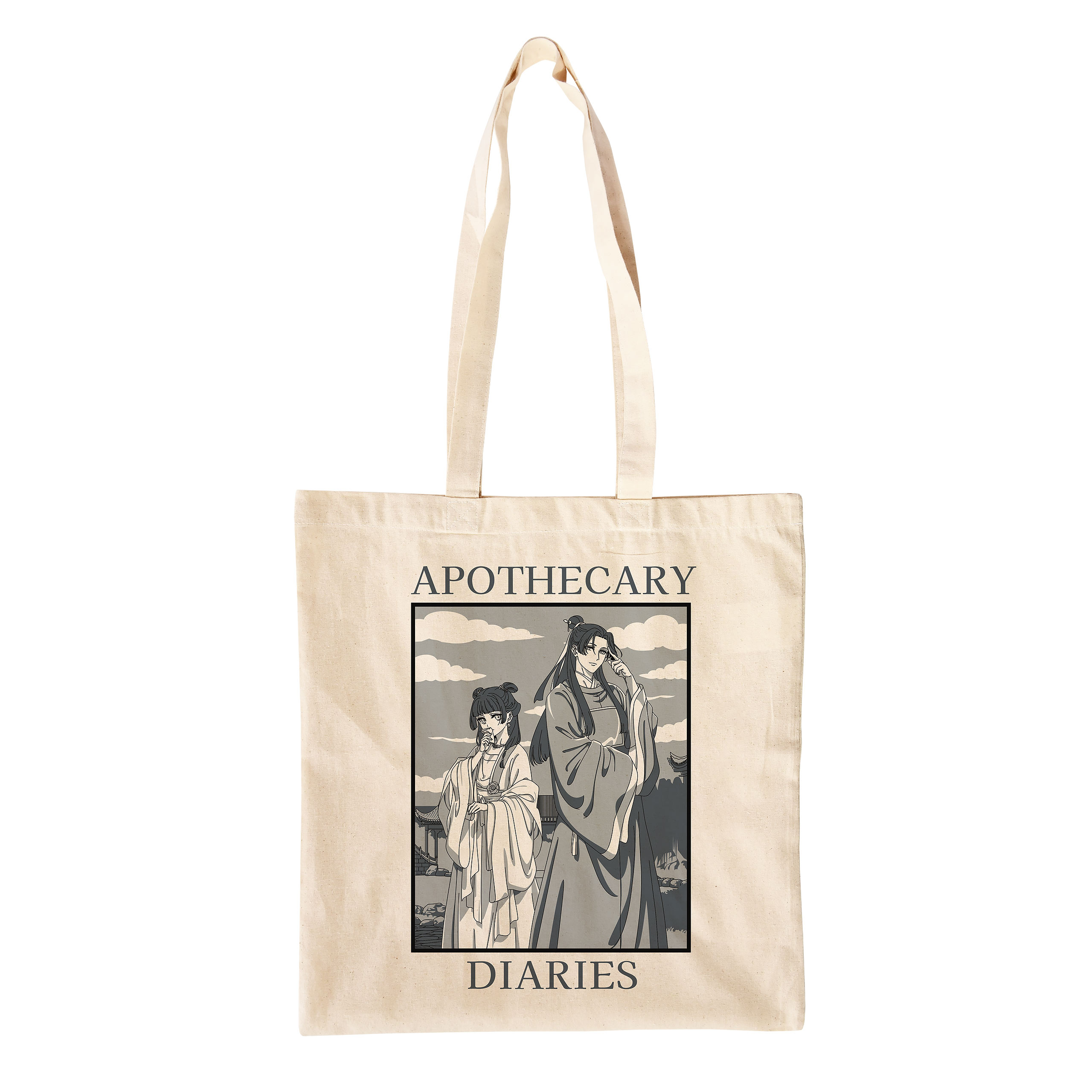 Tote bag Maomao et Jinshi pour les fans des Carnets de l'Apothicaire