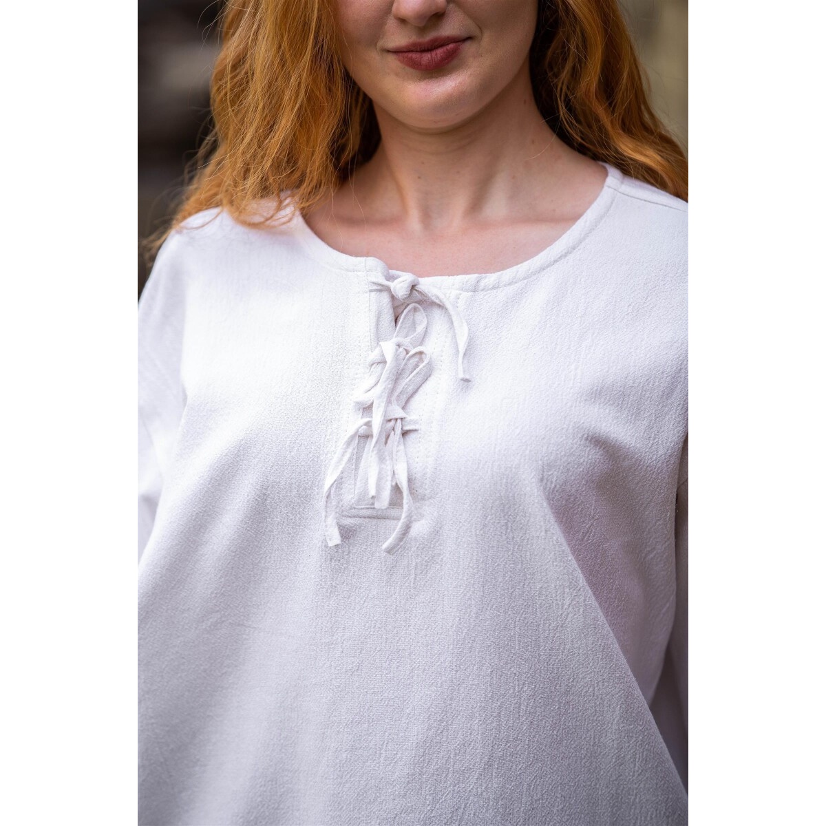 Blusa medieval Tilda blanca