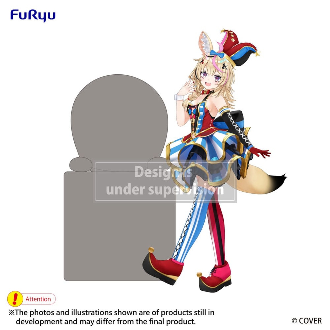 Hololive Production Hikkake PVC Statue Omaru Polka 10 cm