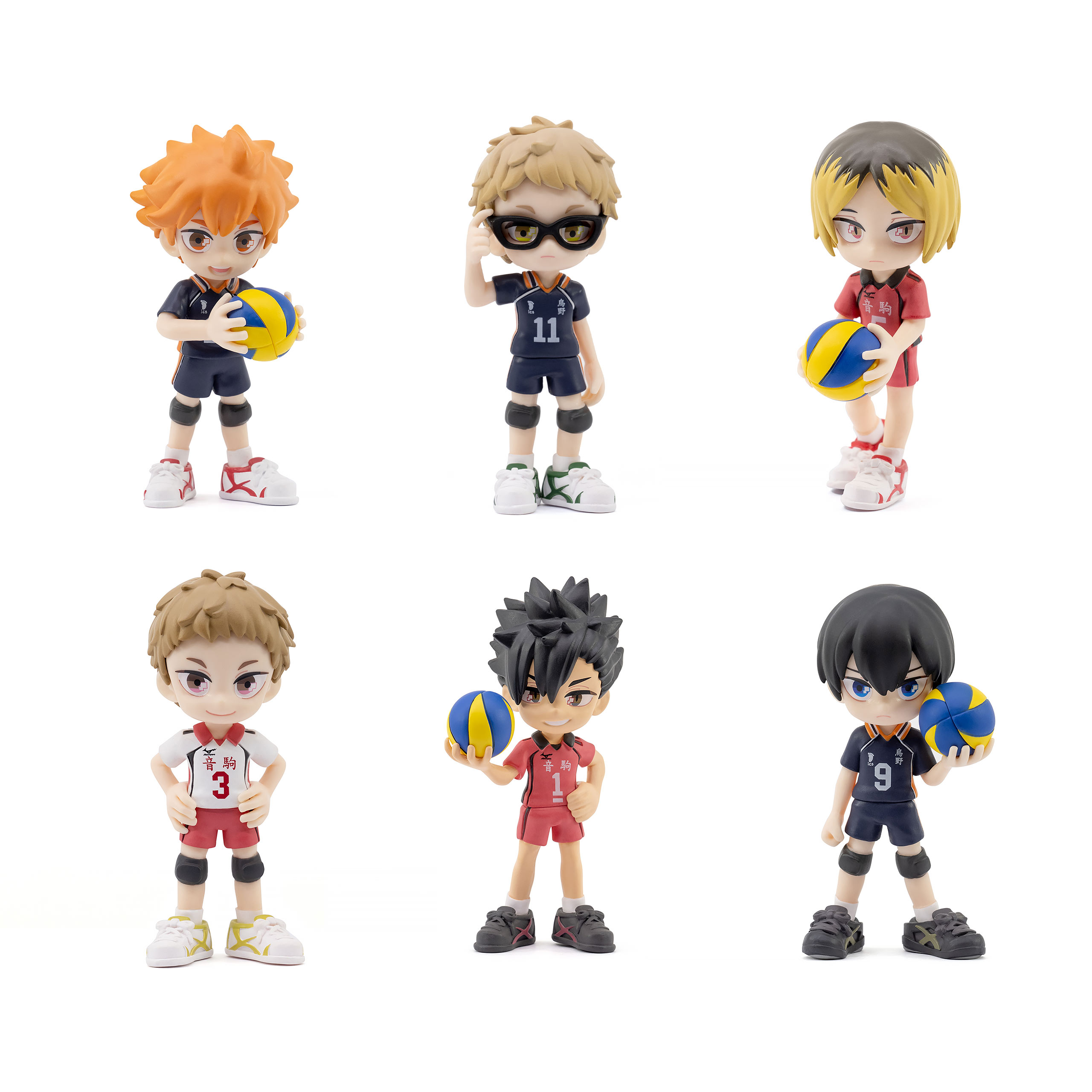 Haikyu! - YuMe Anime Blind Box Figure 6-Pack Display