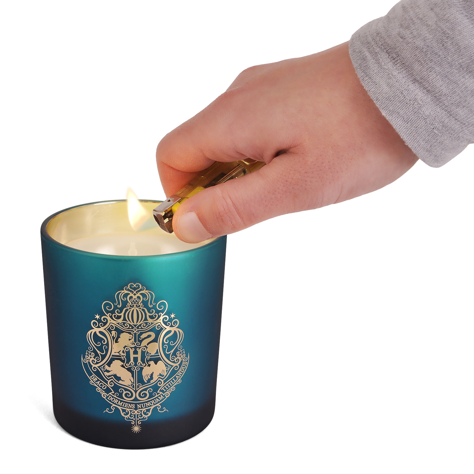 Harry Potter - Hogwarts Crest Candle in Glass