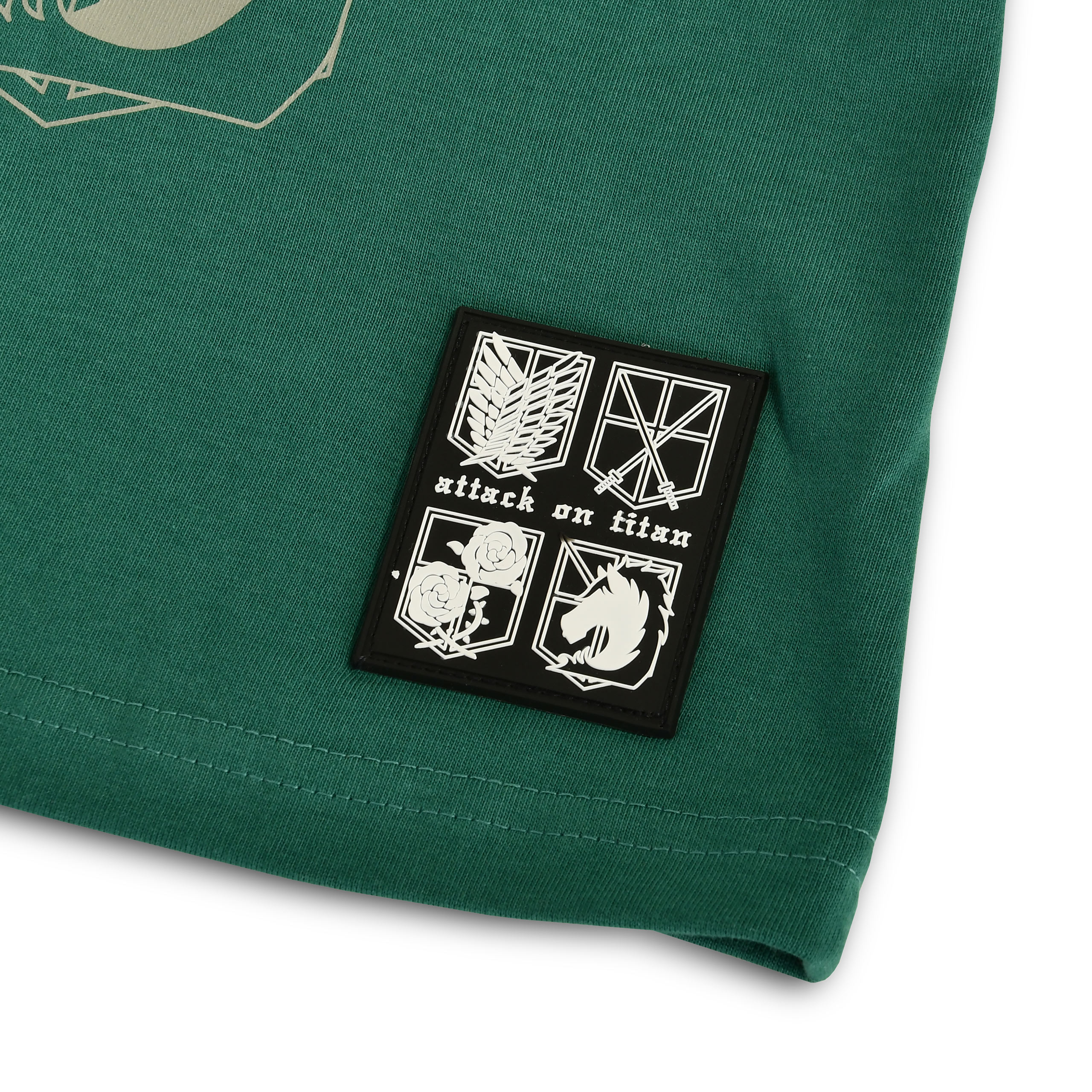 Camiseta militar de gran tamaño verde Símbolo Scout - Attack on Titan