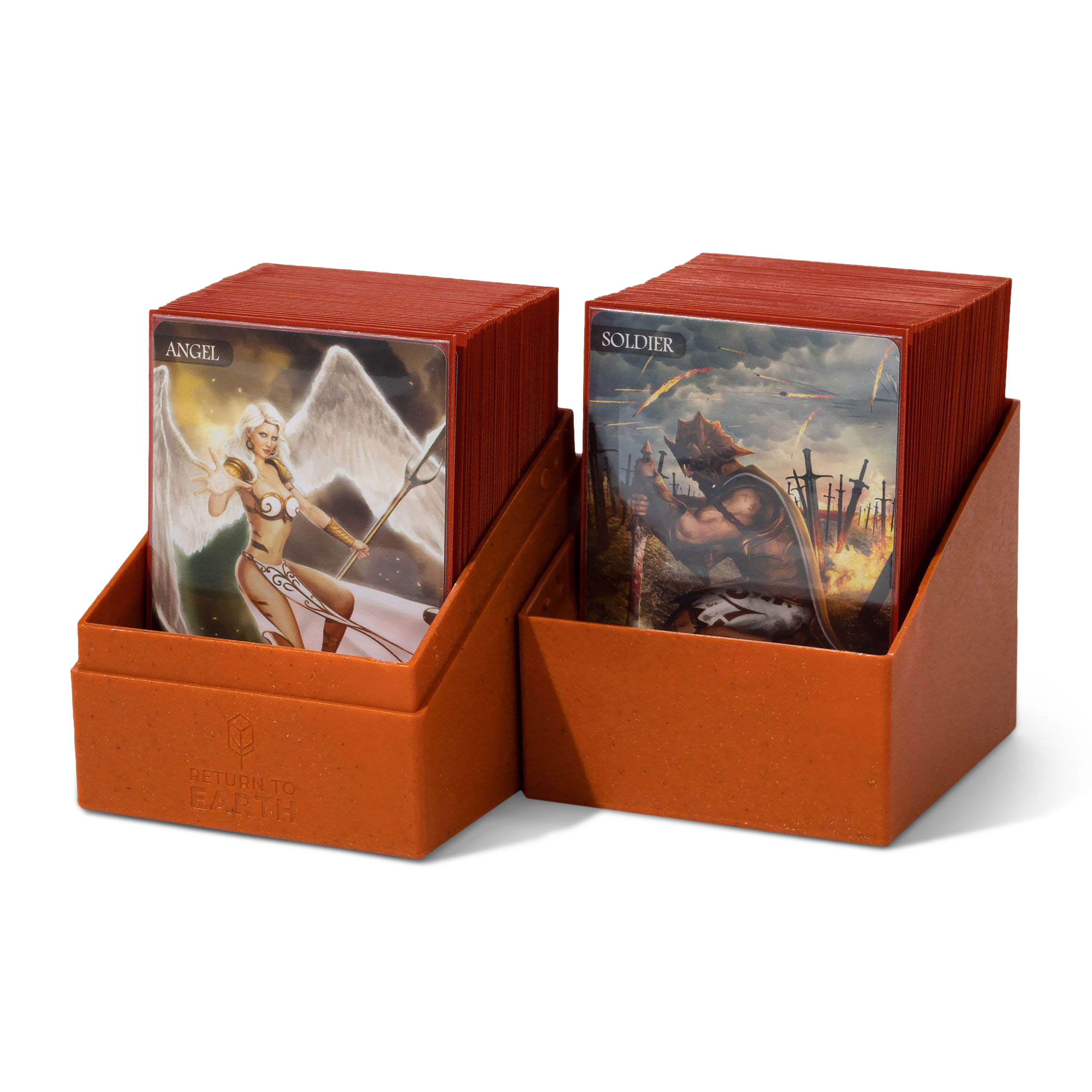Ultimate Guard orange collectible card box for 100 cards
