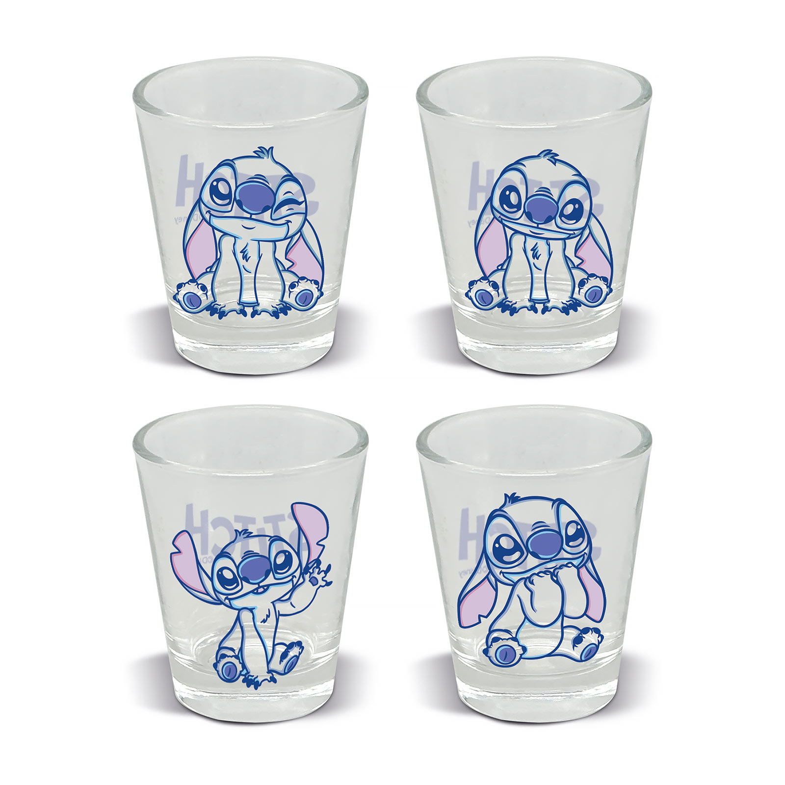 Stitch Aloha Set de 4 verres - Lilo & Stitch