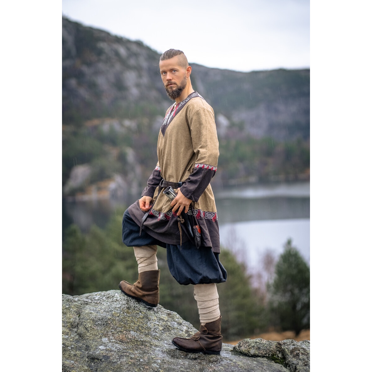 Tunique viking médiévale Freydis sable